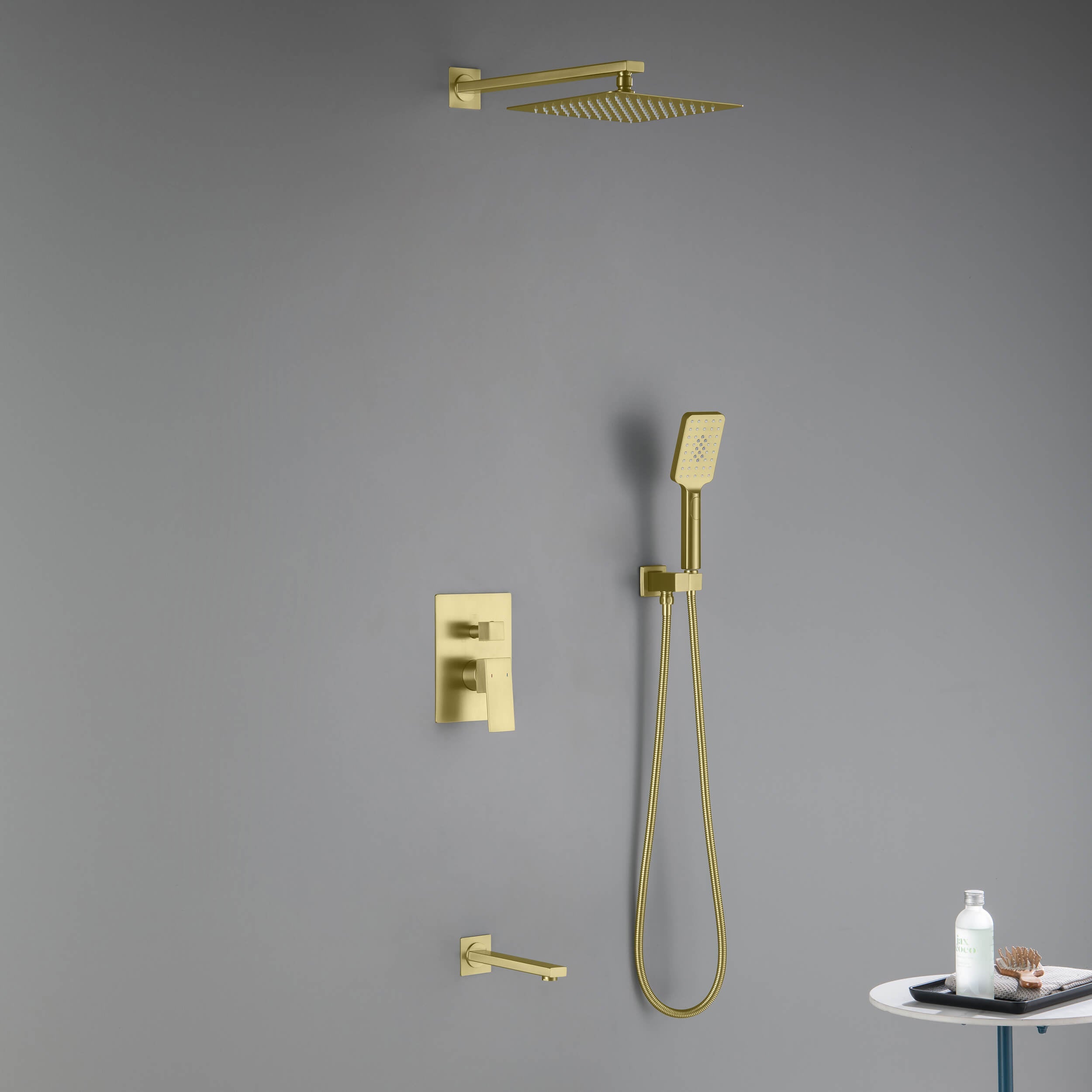 Quadra Pressure Balanced 3-Function Shower System with Rough-In Valve