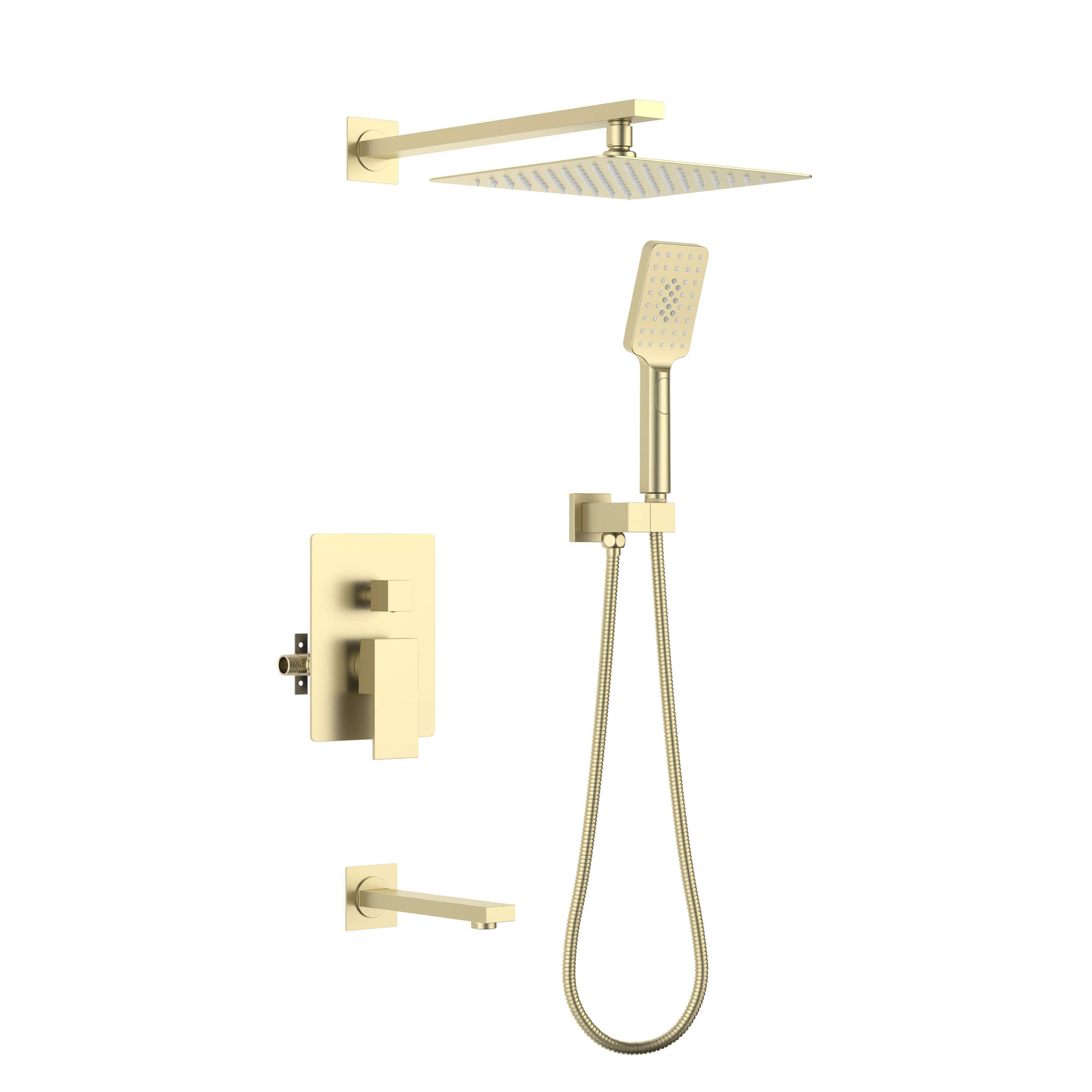 Quadra Pressure Balanced 3-Function Shower System with Rough-In Valve