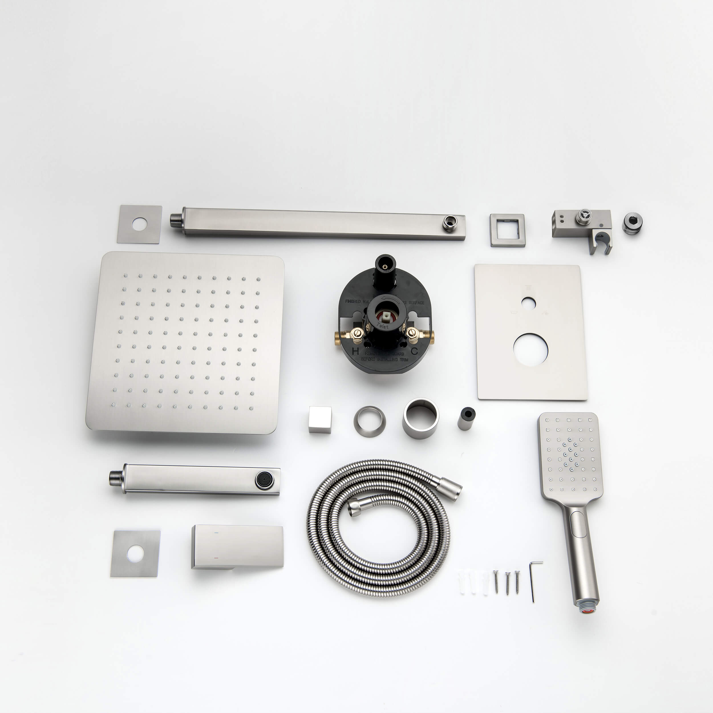 Quadra Pressure Balanced 3-Function Shower System with Rough-In Valve
