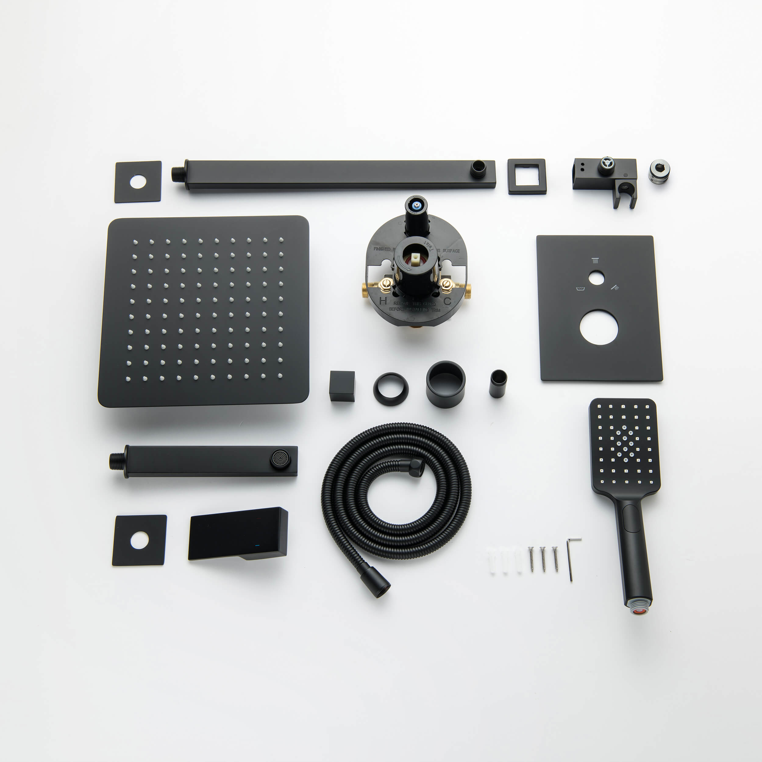 Quadra Pressure Balanced 3-Function Shower System with Rough-In Valve