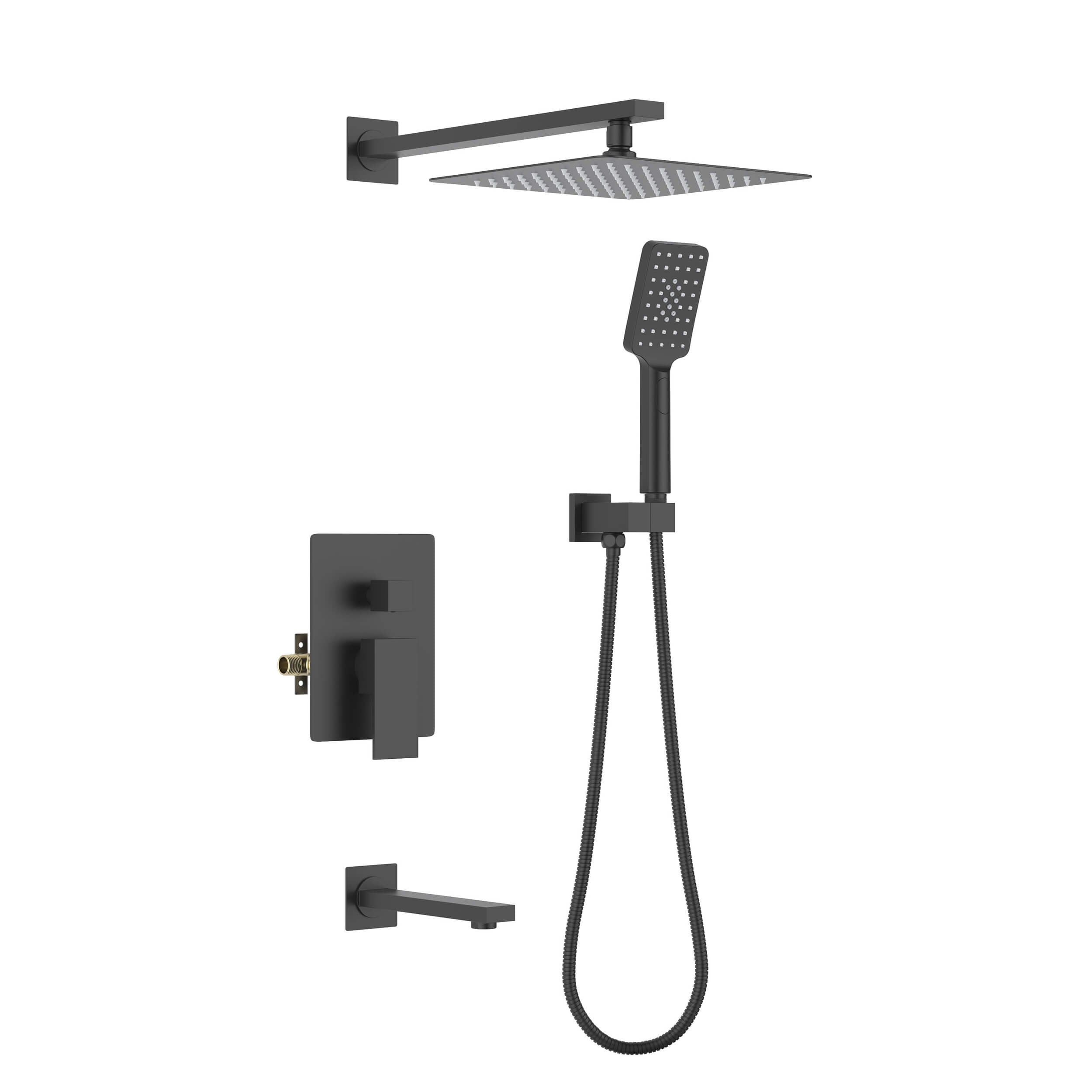 Quadra Pressure Balanced 3-Function Shower System with Rough-In Valve