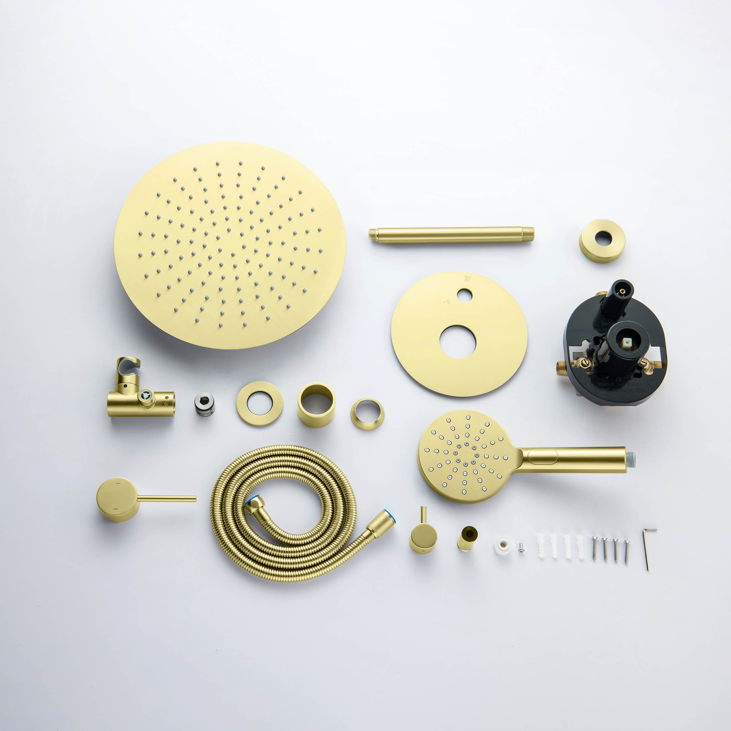 Halo Pressure Balanced 2-Function Ceiling Mount Shower System with Rough-In Valve