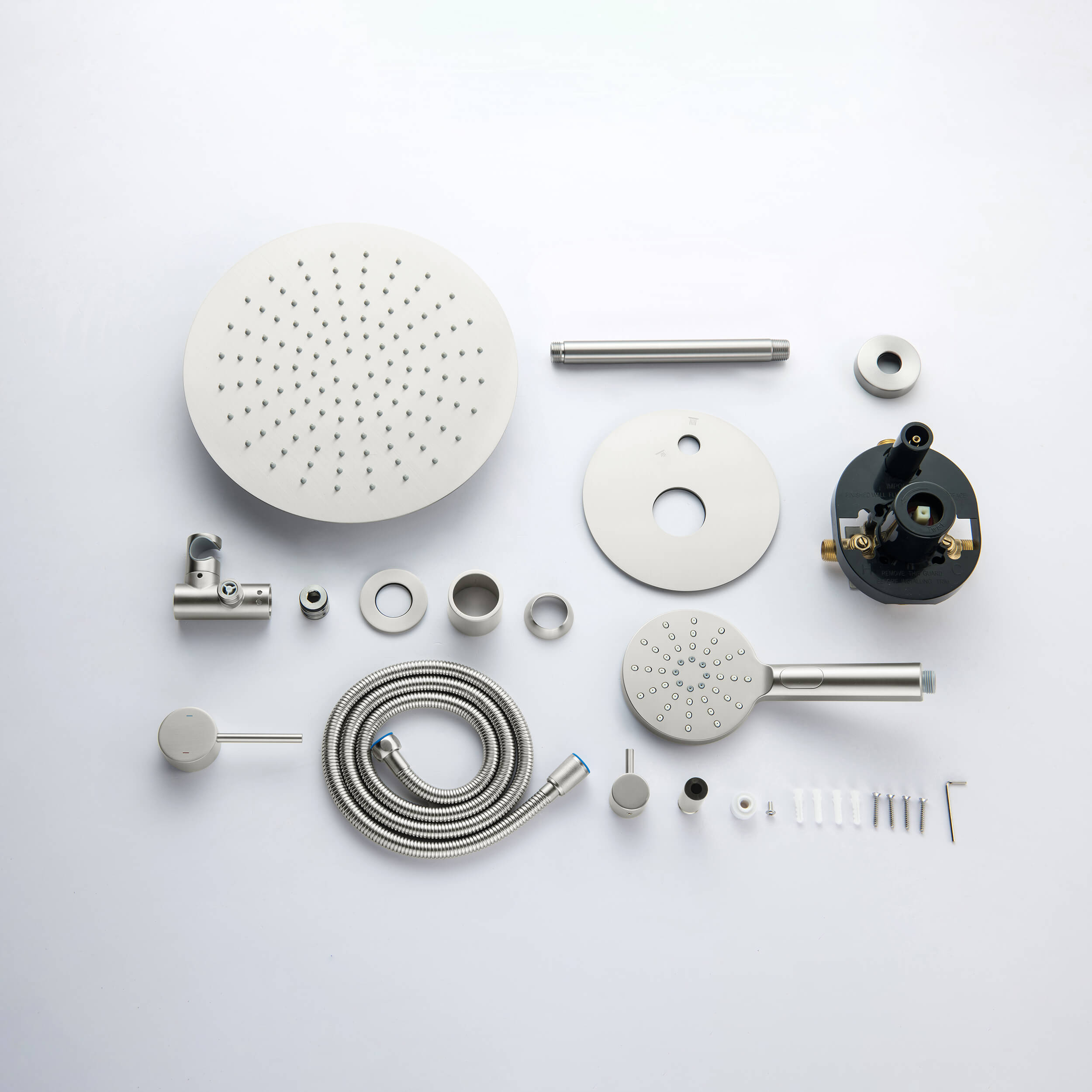 Halo Pressure Balanced 2-Function Ceiling Mount Shower System with Rough-In Valve