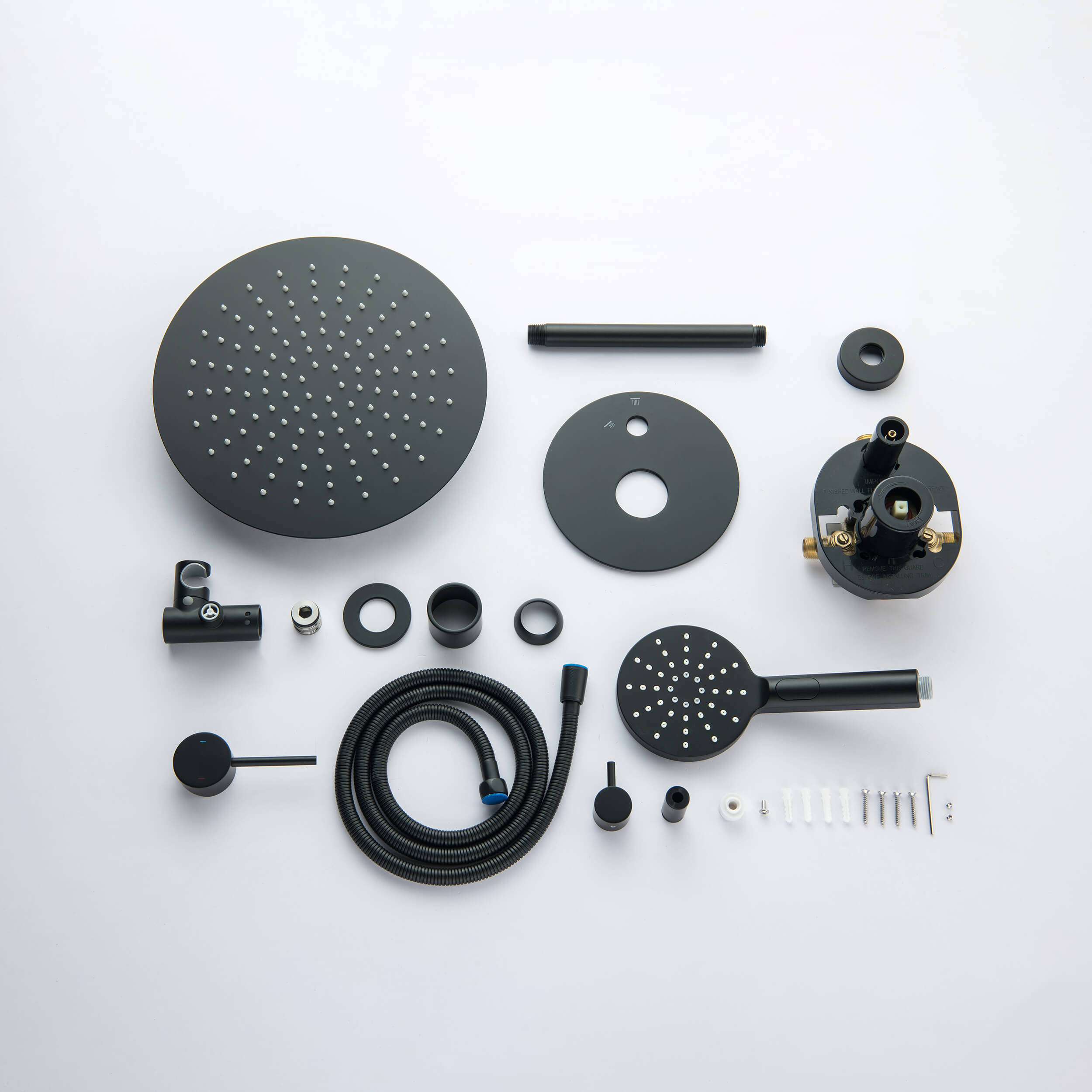 Halo Pressure Balanced 2-Function Ceiling Mount Shower System with Rough-In Valve