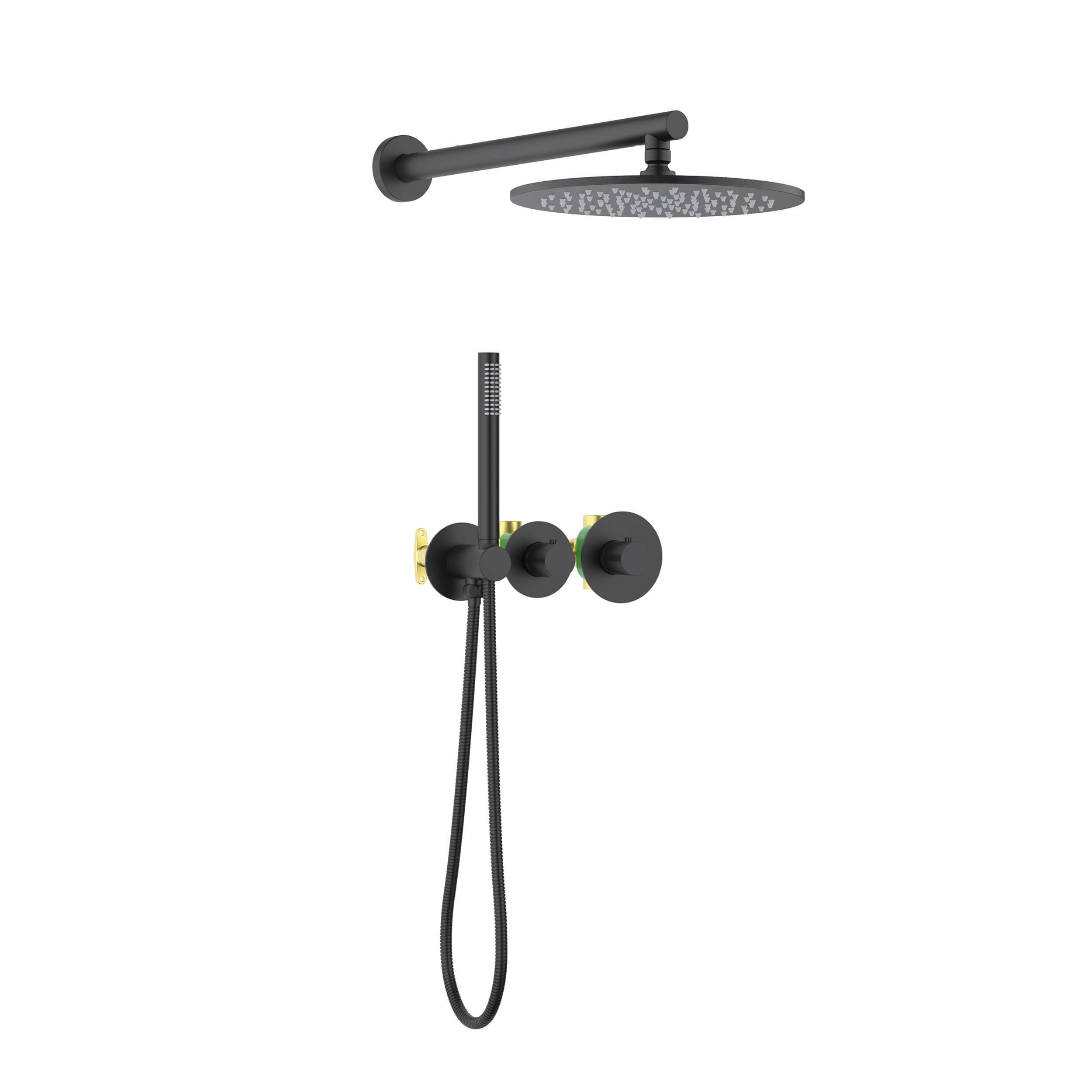 Halo 2 Way Thermostatic Shower System With Rough-in Valve