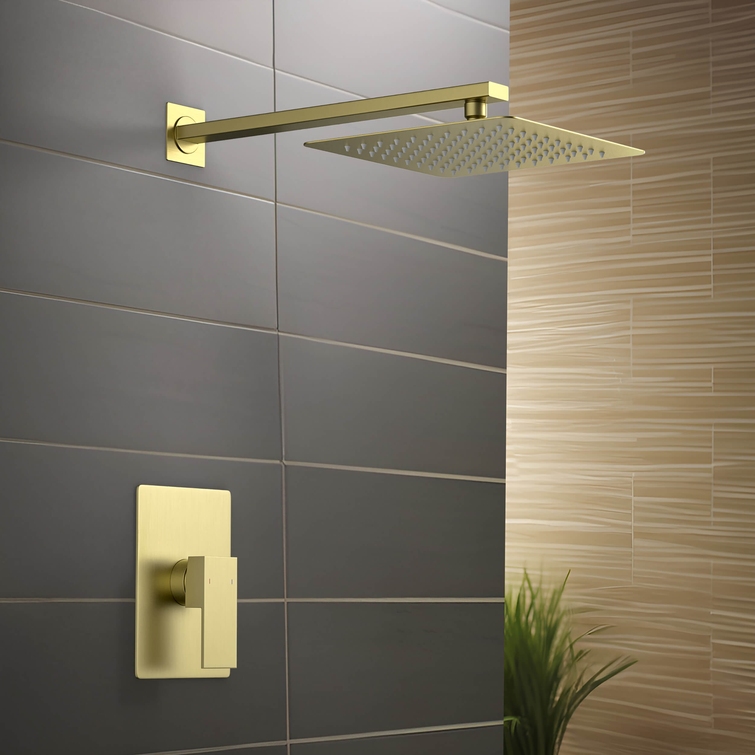 Quadra Pressure Balanced Single Function Shower System with Rough-In Valve