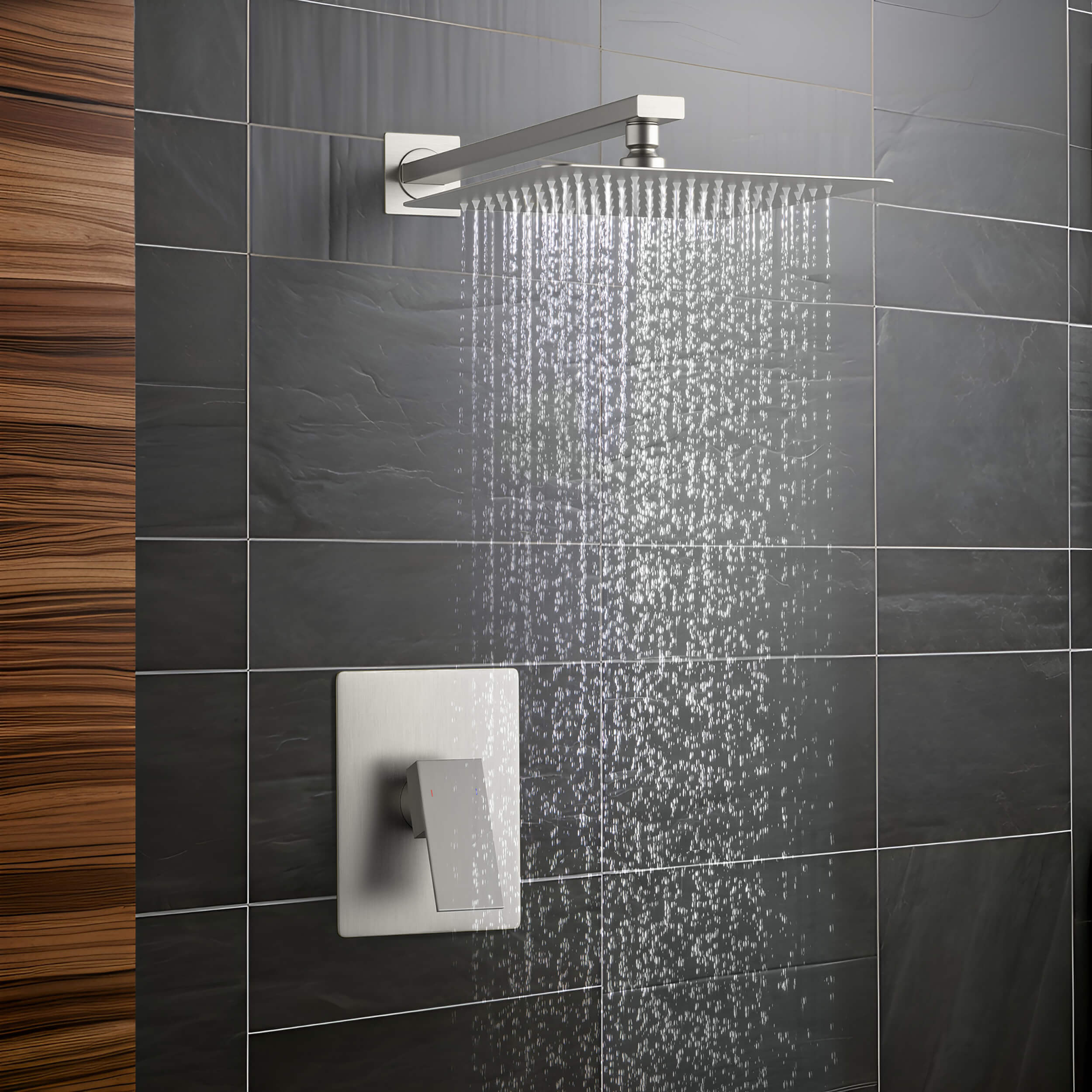 Quadra Pressure Balanced Single Function Shower System with Rough-In Valve