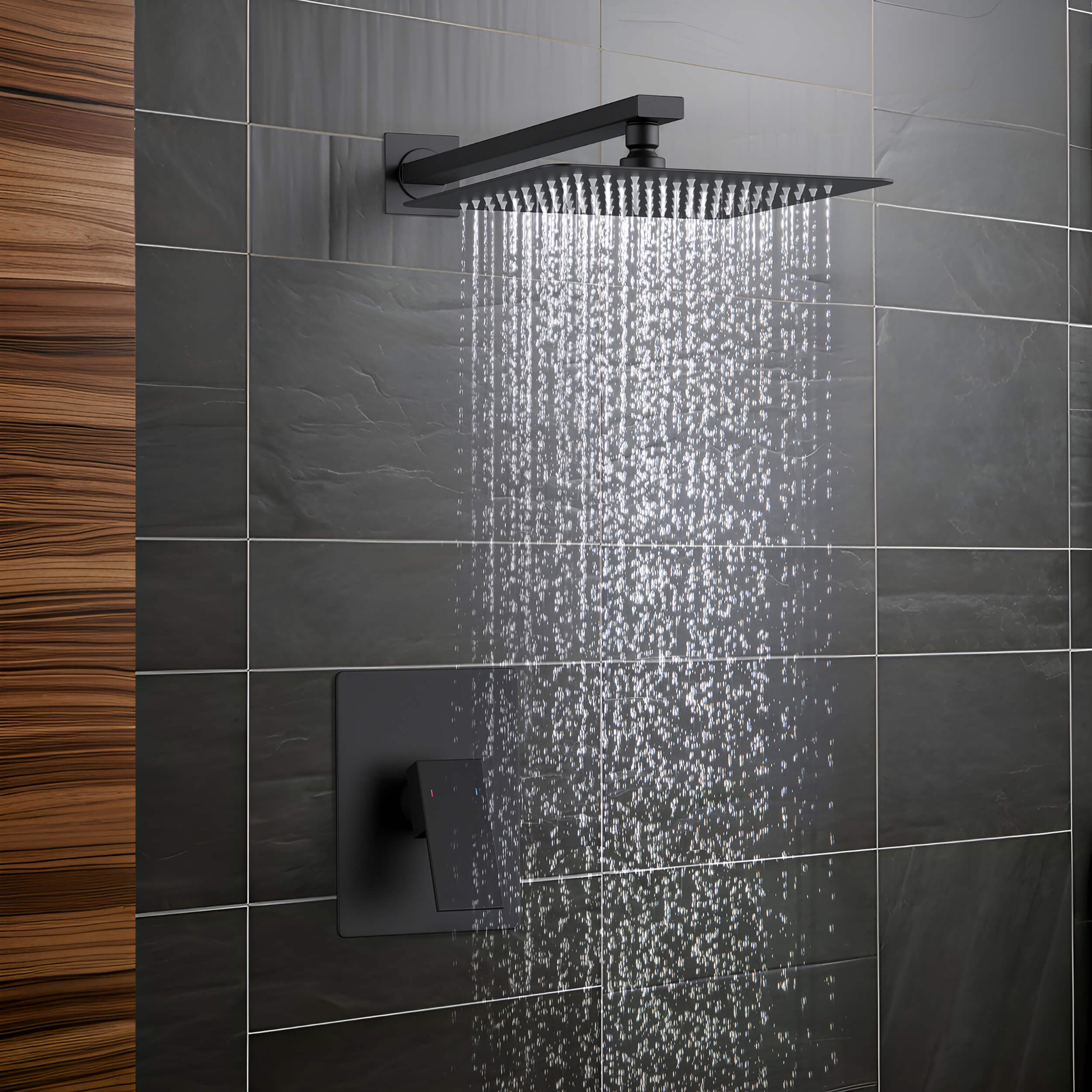 Quadra Pressure Balanced Single Function Shower System with Rough-In Valve