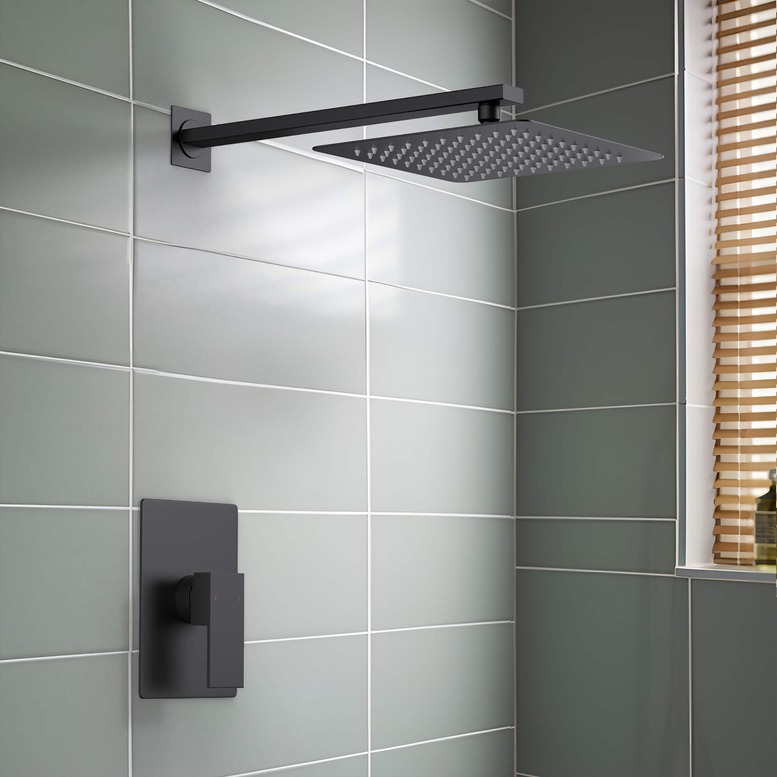 Quadra Pressure Balanced Single Function Shower System with Rough-In Valve