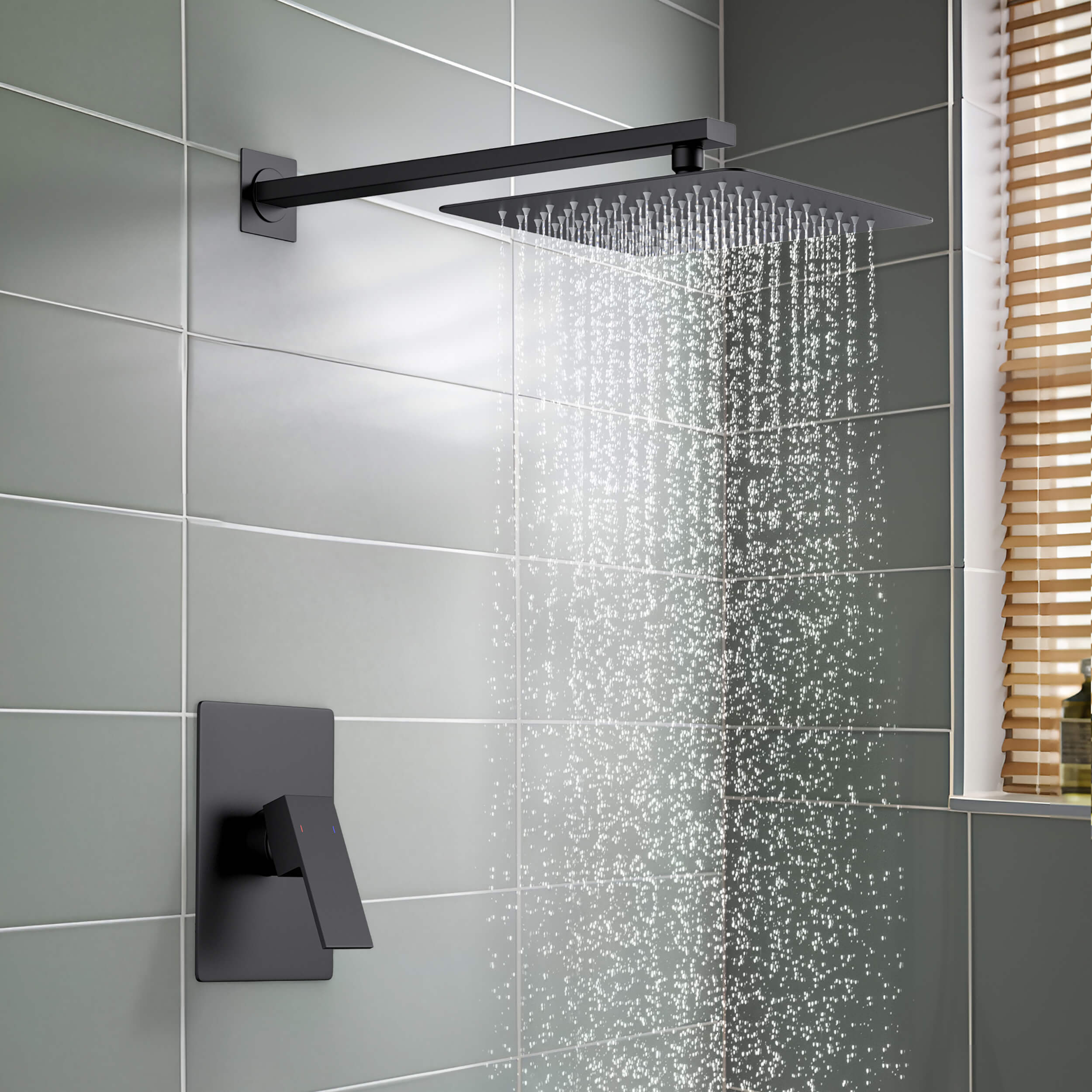 Quadra Pressure Balanced Single Function Shower System with Rough-In Valve