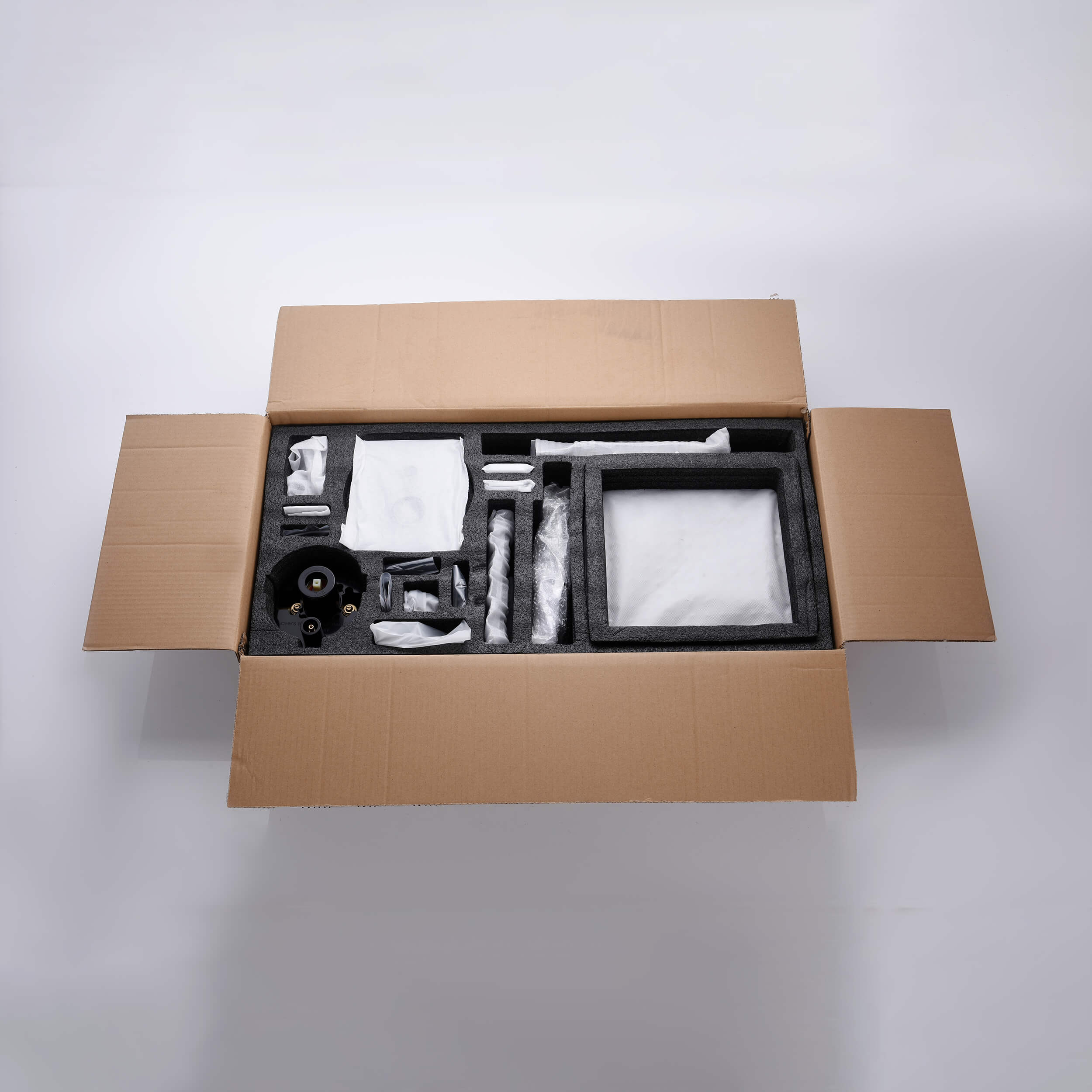 Quadra Pressure Balanced 3-Function Ceiling Mount Shower System with Rough-In Valve
