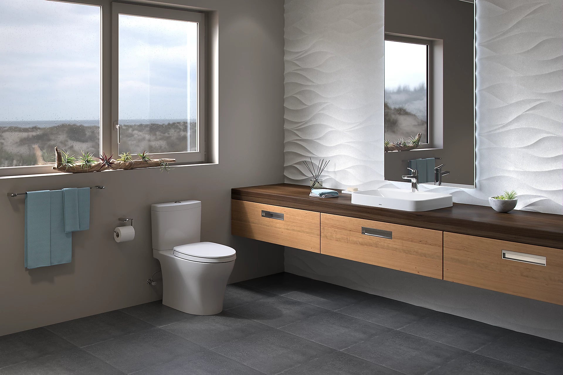 TOTO CST446CEMFGN Aquia® IV Toilet - 1.28 GPF & 0.9 GPF, Elongated Bowl - Universal Height - New
