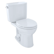 TOTO CST453CEFG Drake® II Two-Piece Toilet, Round Bowl, 1.28 GPF