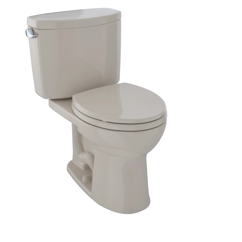 TOTO CST453CEFG Drake® II Two-Piece Toilet, Round Bowl, 1.28 GPF