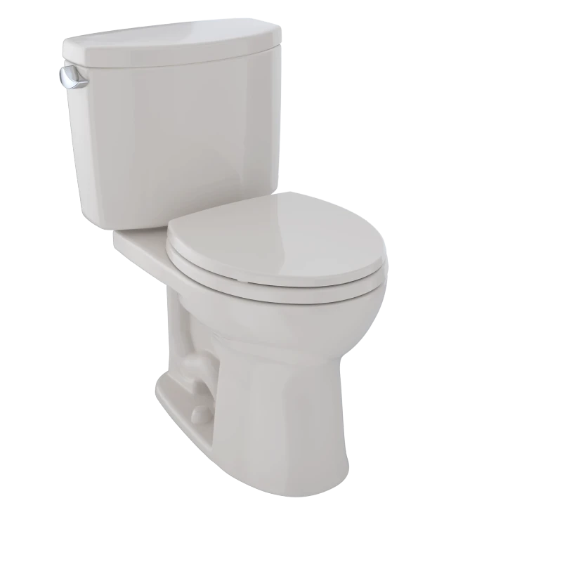 TOTO CST453CEFG Drake® II Two-Piece Toilet, Round Bowl, 1.28 GPF