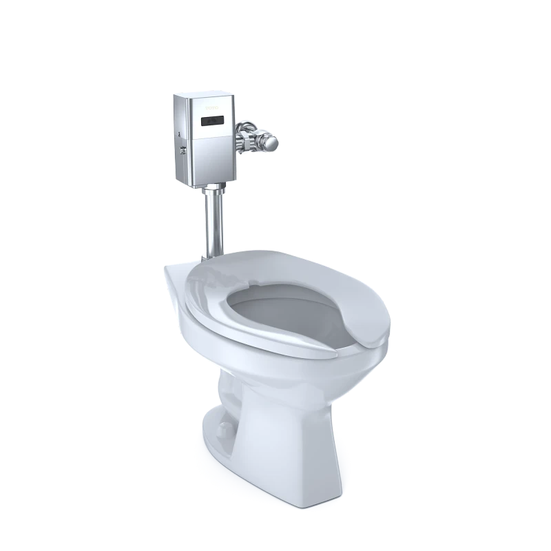 TOTO CT705UNG Commercial Ultra-High Efficiency Toilet, 1.0/1.28/1.6 GPF, Elongated Bowl - CEFIONTECT (Reclaimed Water Option)