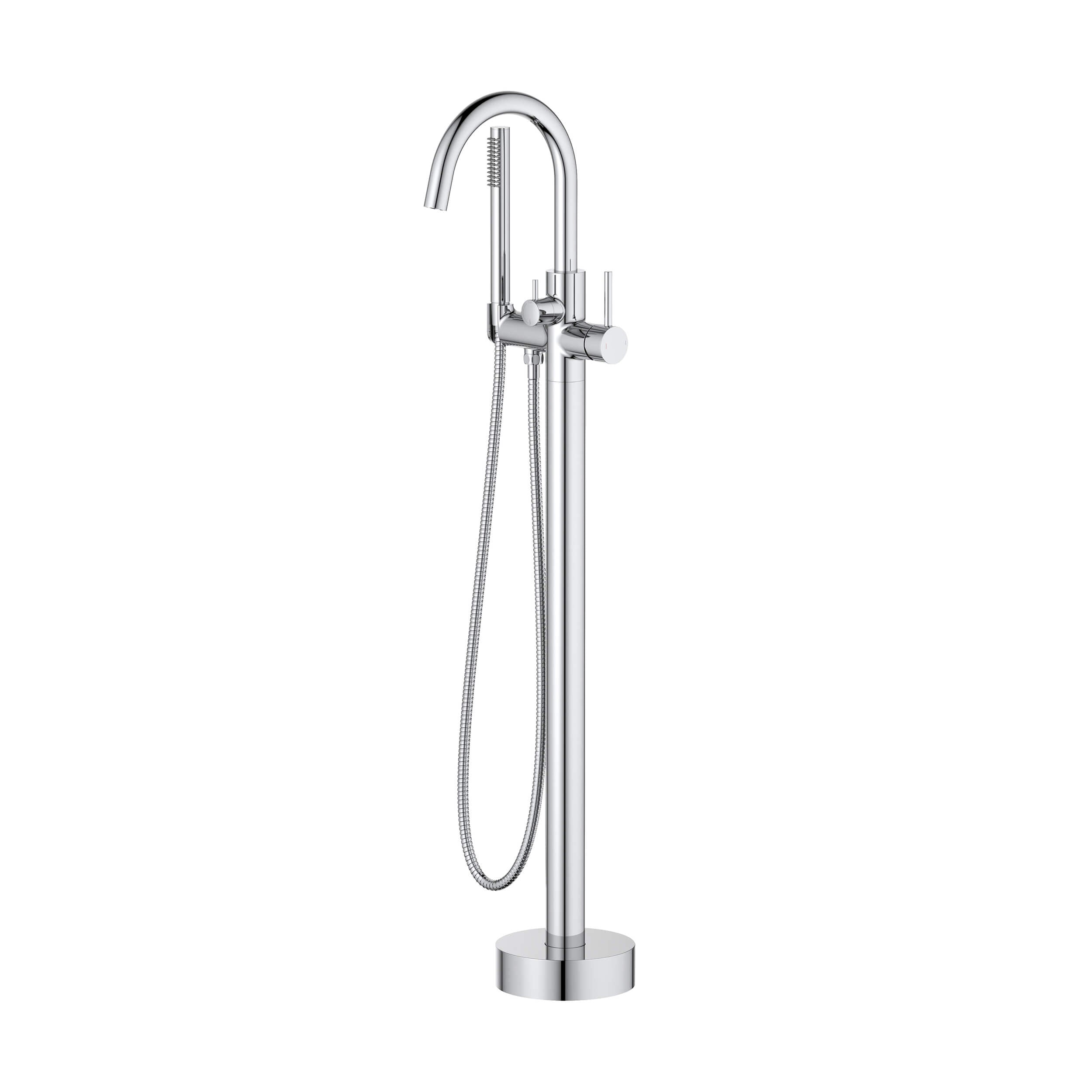 Halo Floor Mount Tub Filler With Hand Shower