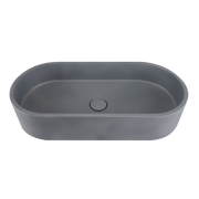 Dawn Oblong Shape Concrete Vanity Top, Blue Ashes CSUF10050BA
