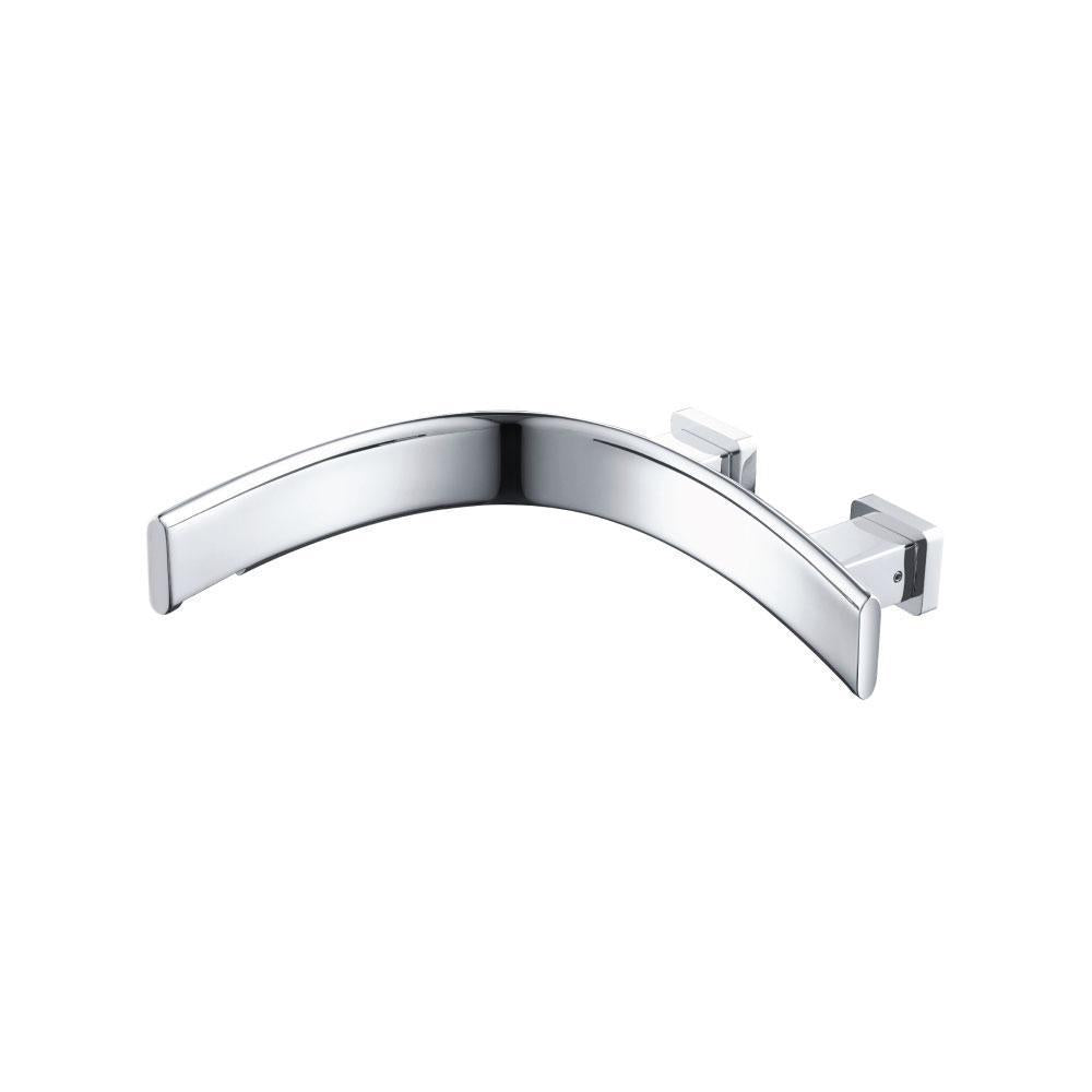 Flusso CU.2300LE Wall Mount Touchless Faucet With Electronic Sensor Box - Left Facing Curvature