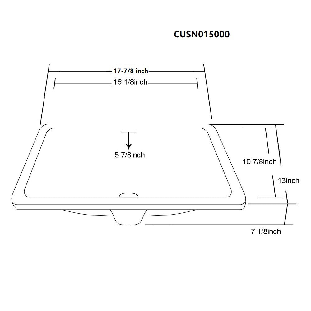 Dawn Ceramic Under Counter Basin CUSN015000MB