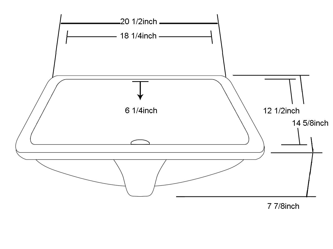 Dawn Ceramic Under Counter Basin CUSN017000MB
