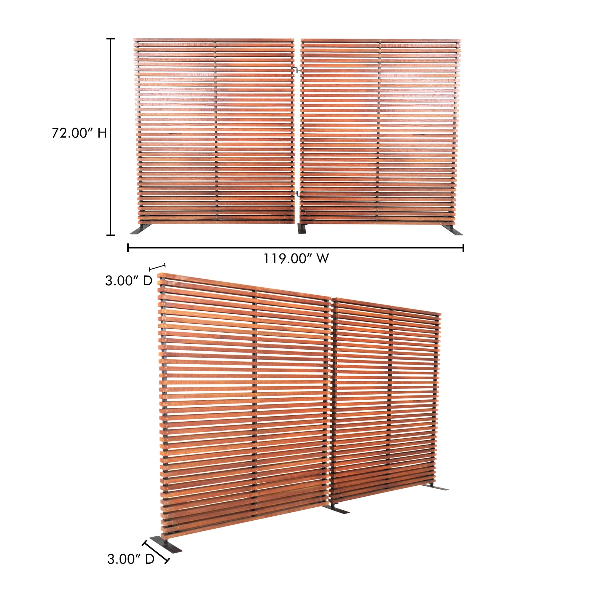 Moes Damani Screen Brown CV-1013-24