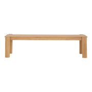 Moes Tempo Outdoor Dining Bench Natural CV-1021-24