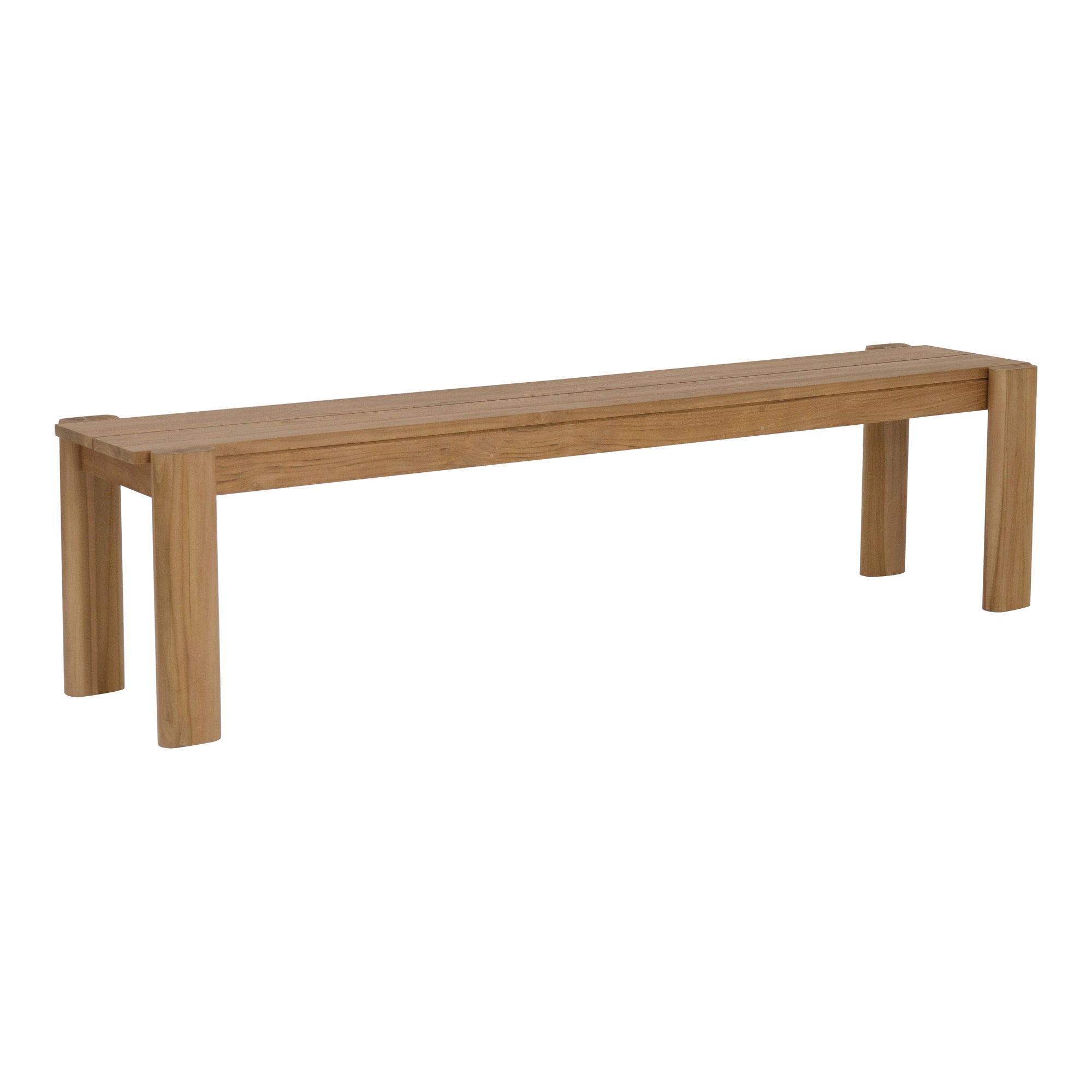 Moes Tempo Outdoor Dining Bench Natural CV-1021-24