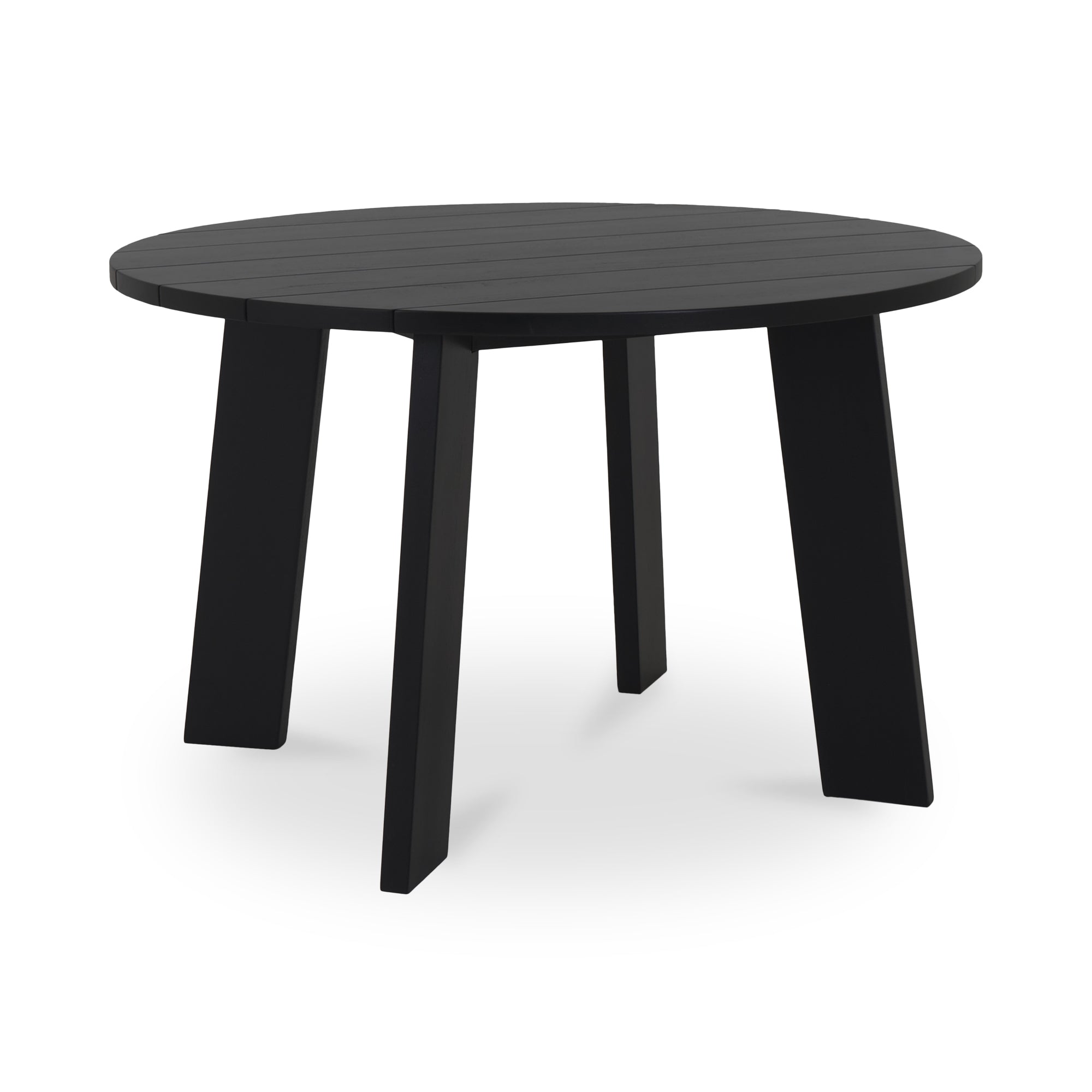Moes Delta Round Outdoor Dining Table Black CV-1024-02