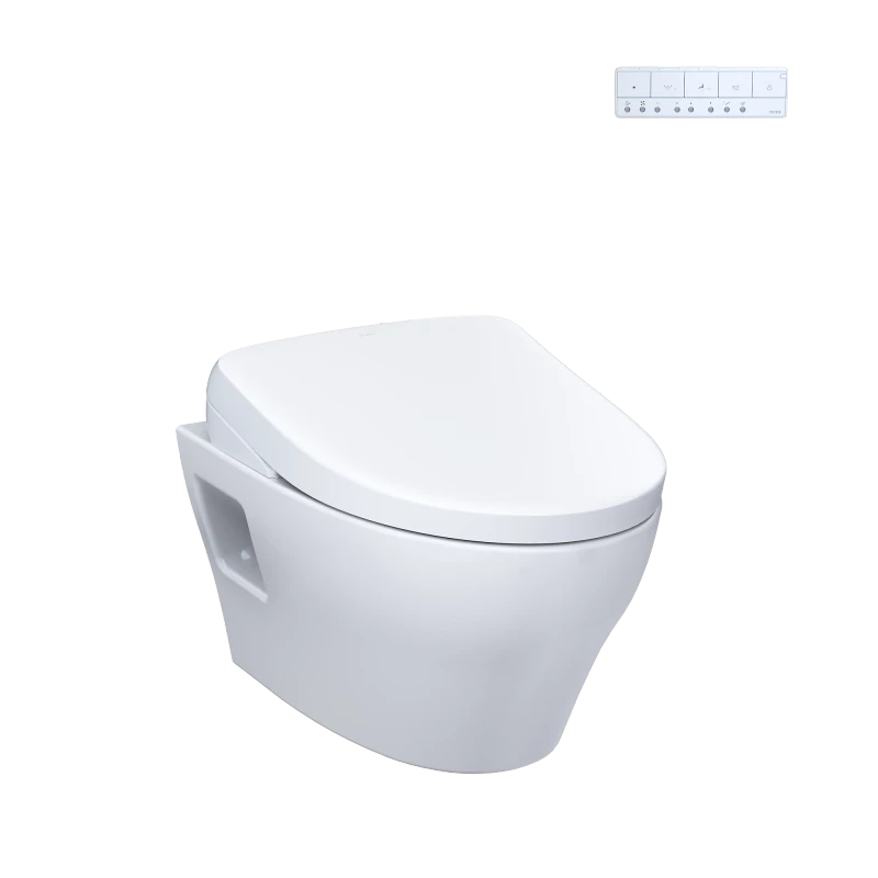 TOTO CWT4284726CMFG EP WASHLET®+ S7 Wall-Hung Toilet - 1.28 GPF & 0.9 GPF