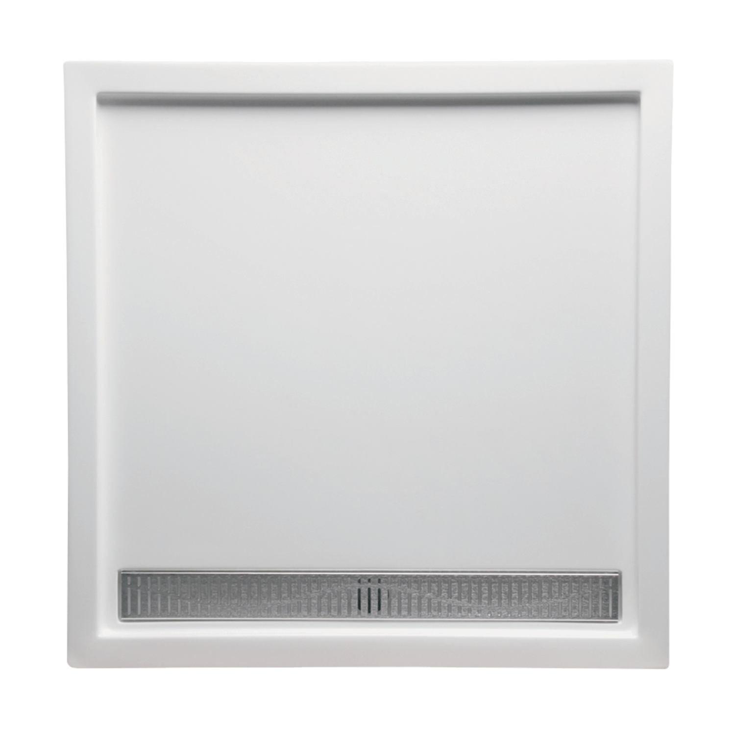 Americh 48" x 48" Triple Threshold DS Base w/Square Drain - White S4848TT-WH