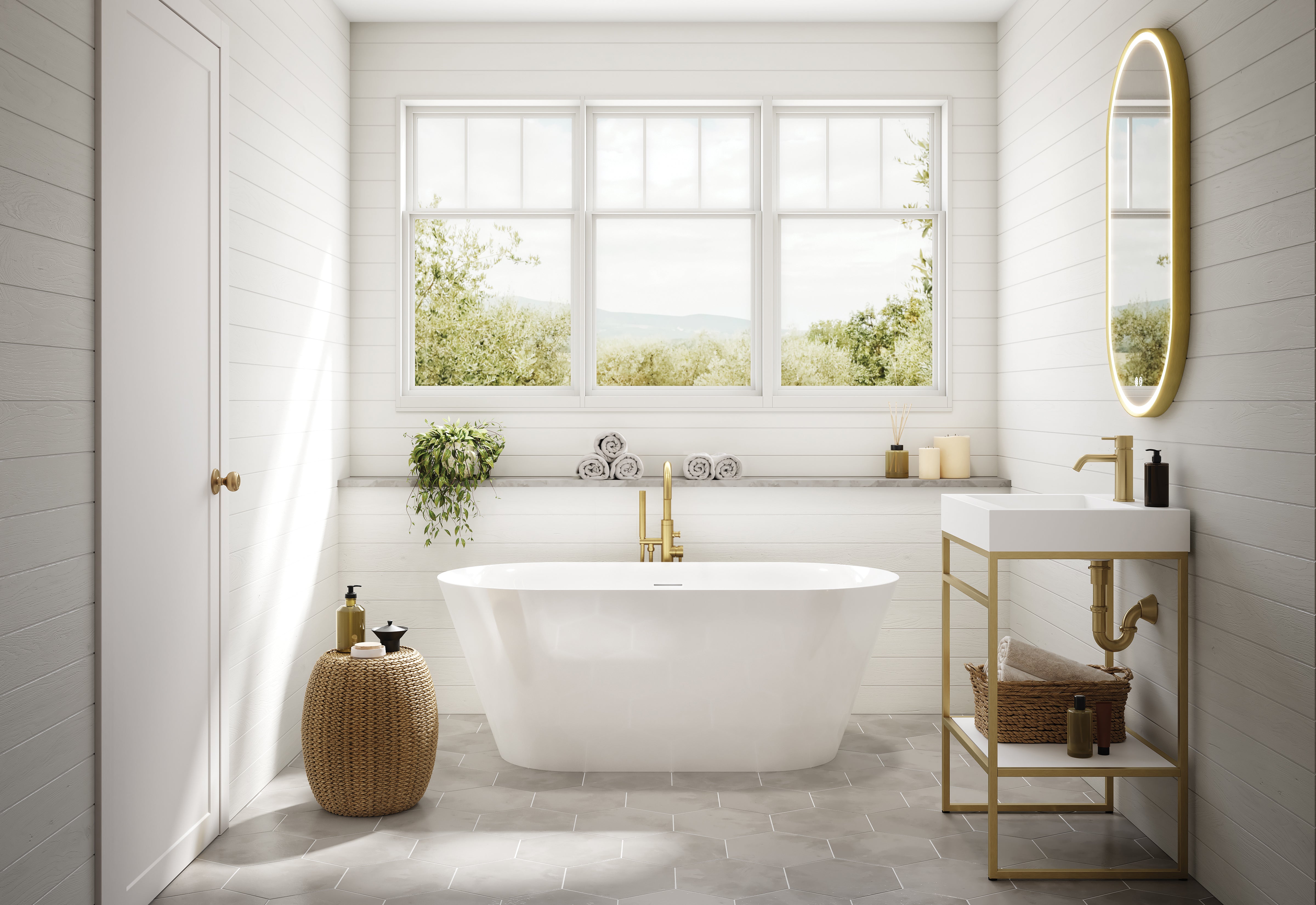 Fleurco Cadenza Petite Freestanding Acrylic Tub – BCD5930 Series