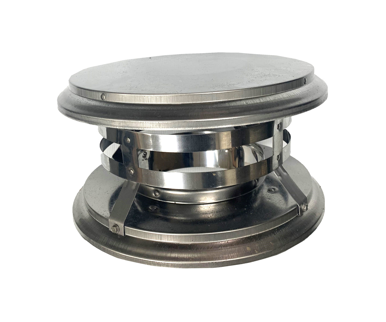6" Diameter Flue Pipe Cap, Stainless Steel