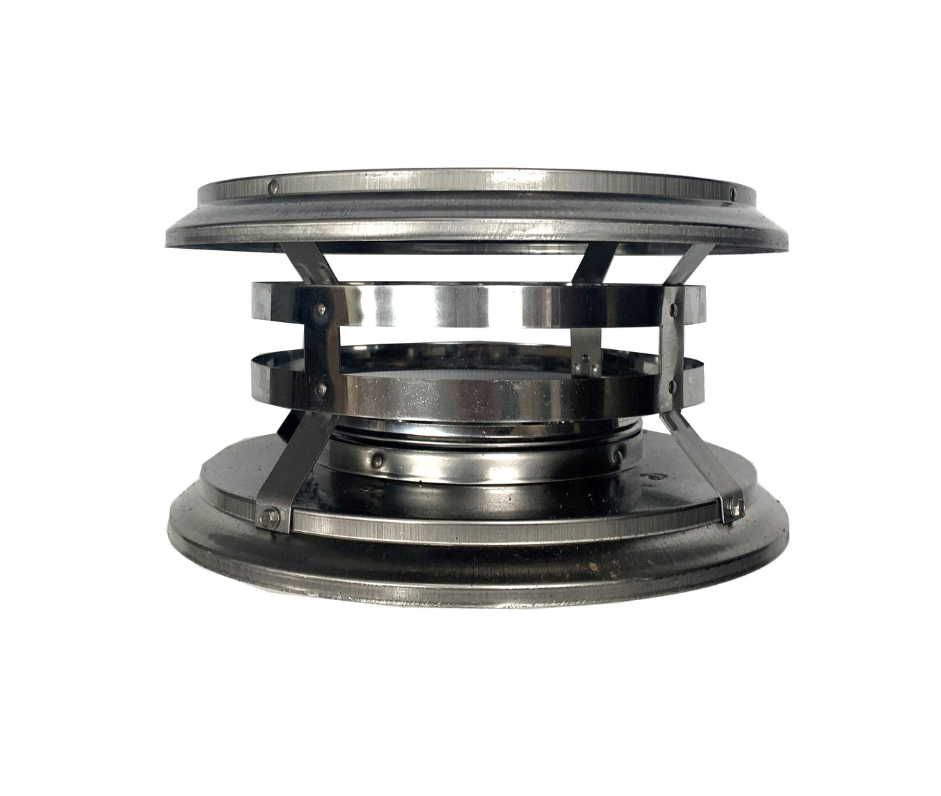 6" Diameter Flue Pipe Cap, Stainless Steel