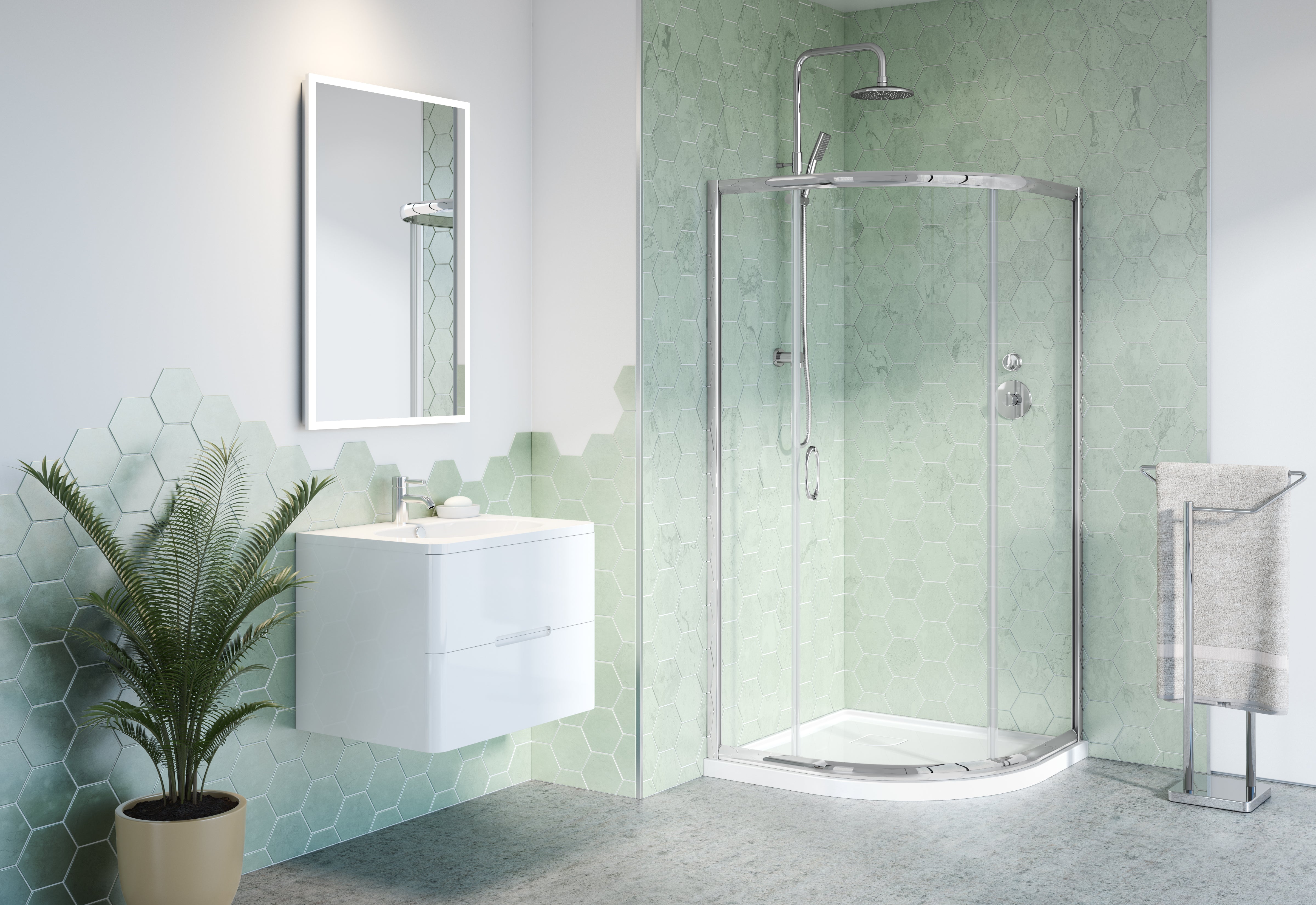 Capri Round Shower Door