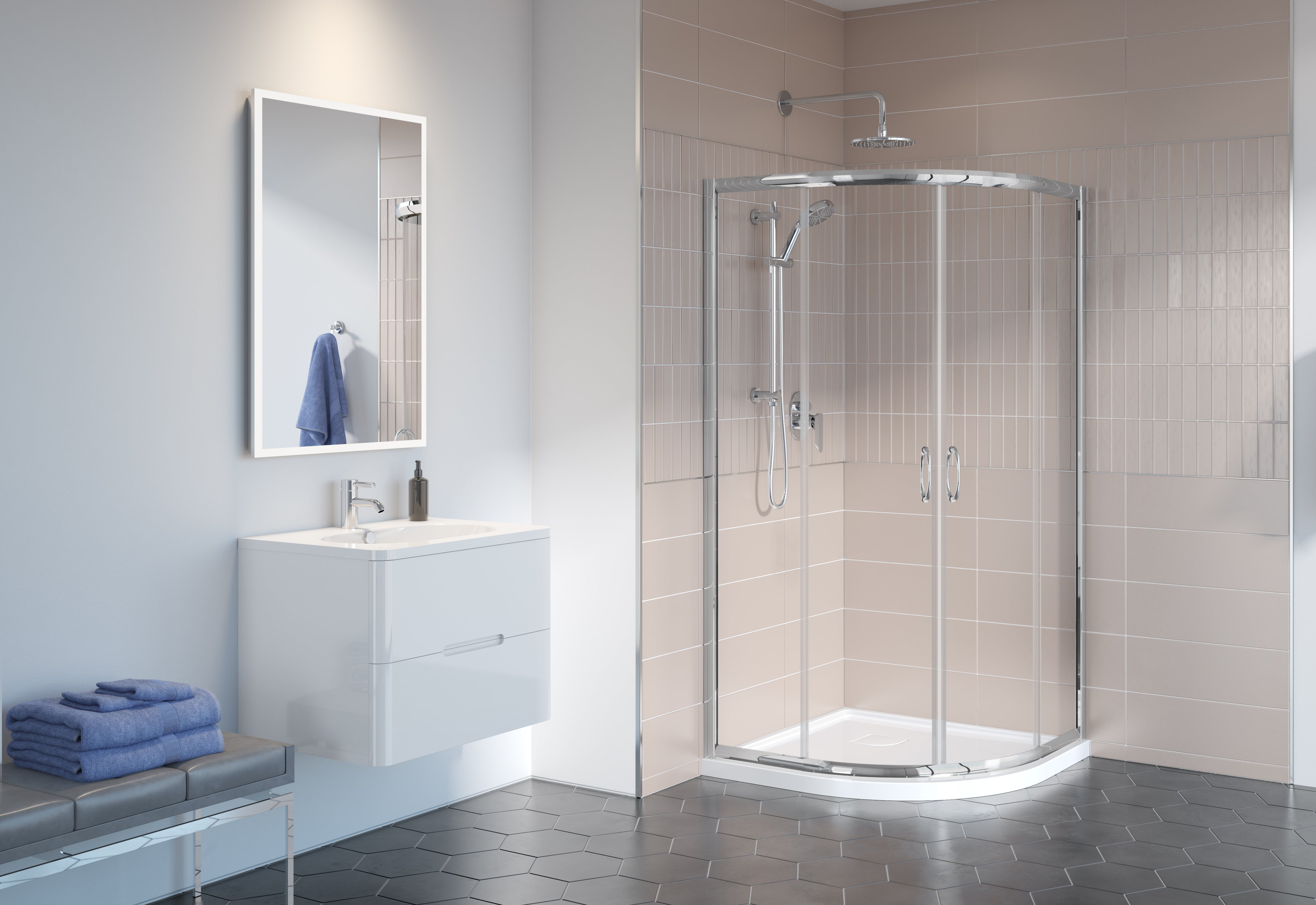 Capri Round Shower Door