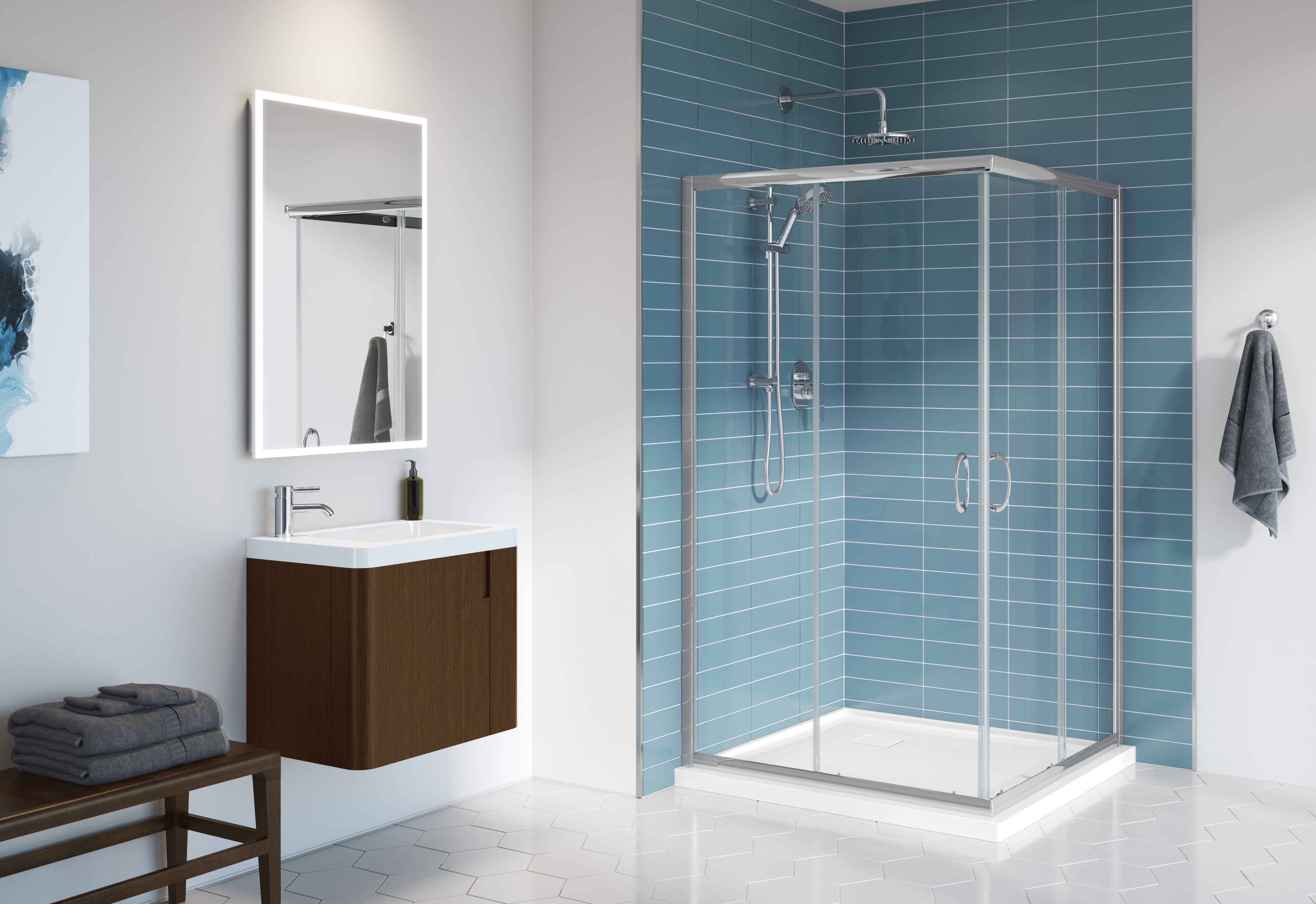 Capri Square Shower Door