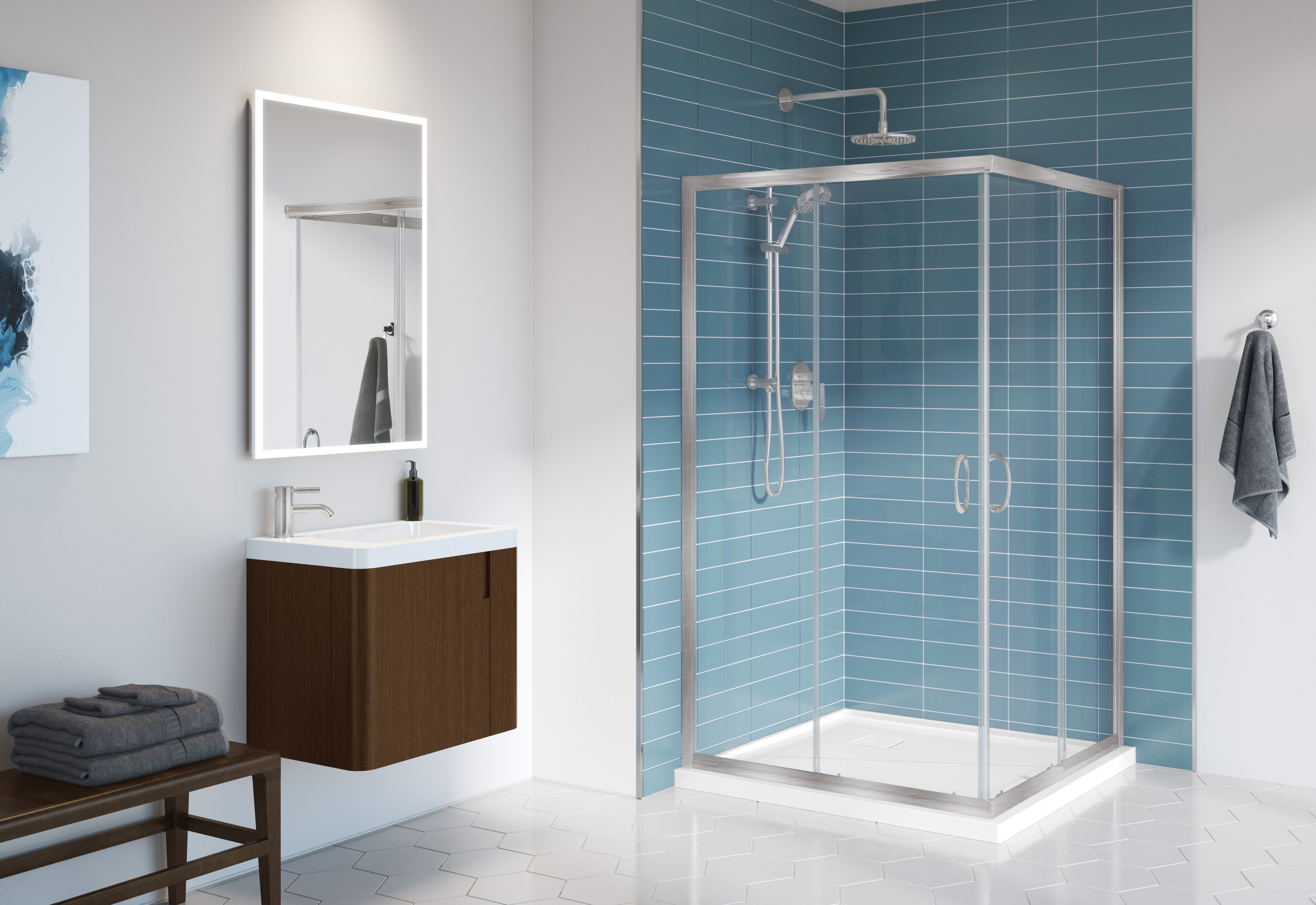 Capri Square Shower Door