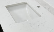 Cashmere Quartz Vanity Top with Integrated Sink – White Quartz Bathroom Countertop