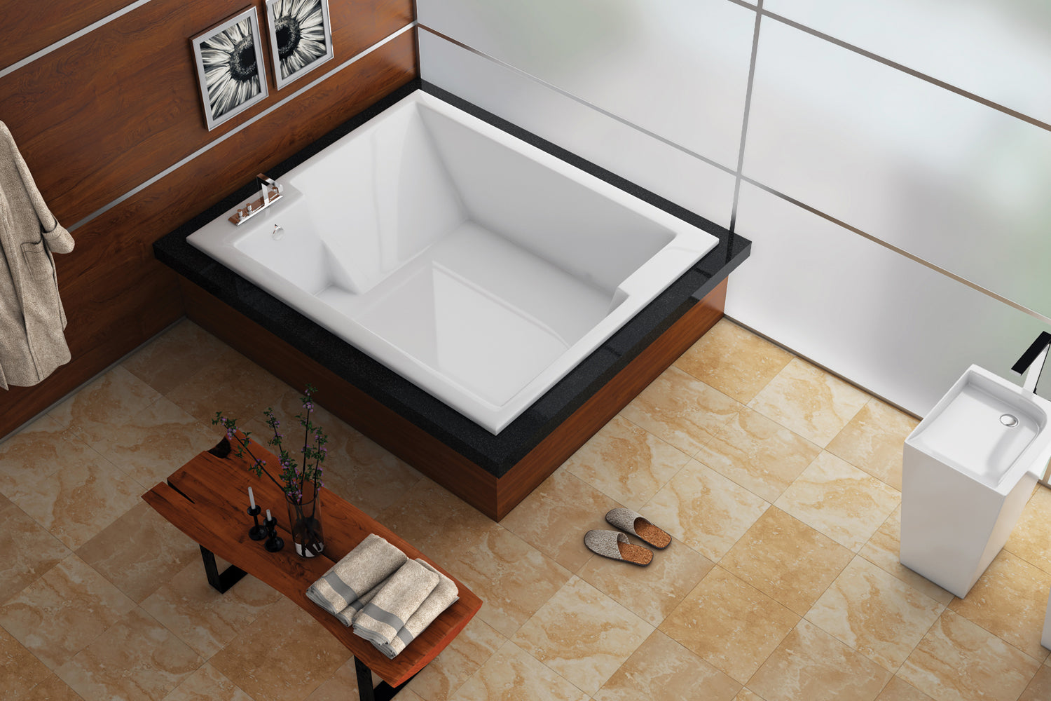 Americh Confidence 7260 - Tub Only Drop-in Bathtub CF7260T-WH
