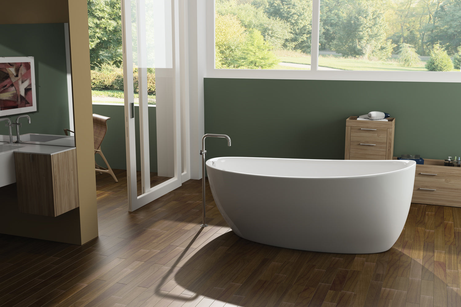 Americh Contura 7232 - Tub Only Freestanding Bathtub CO7232T-WH