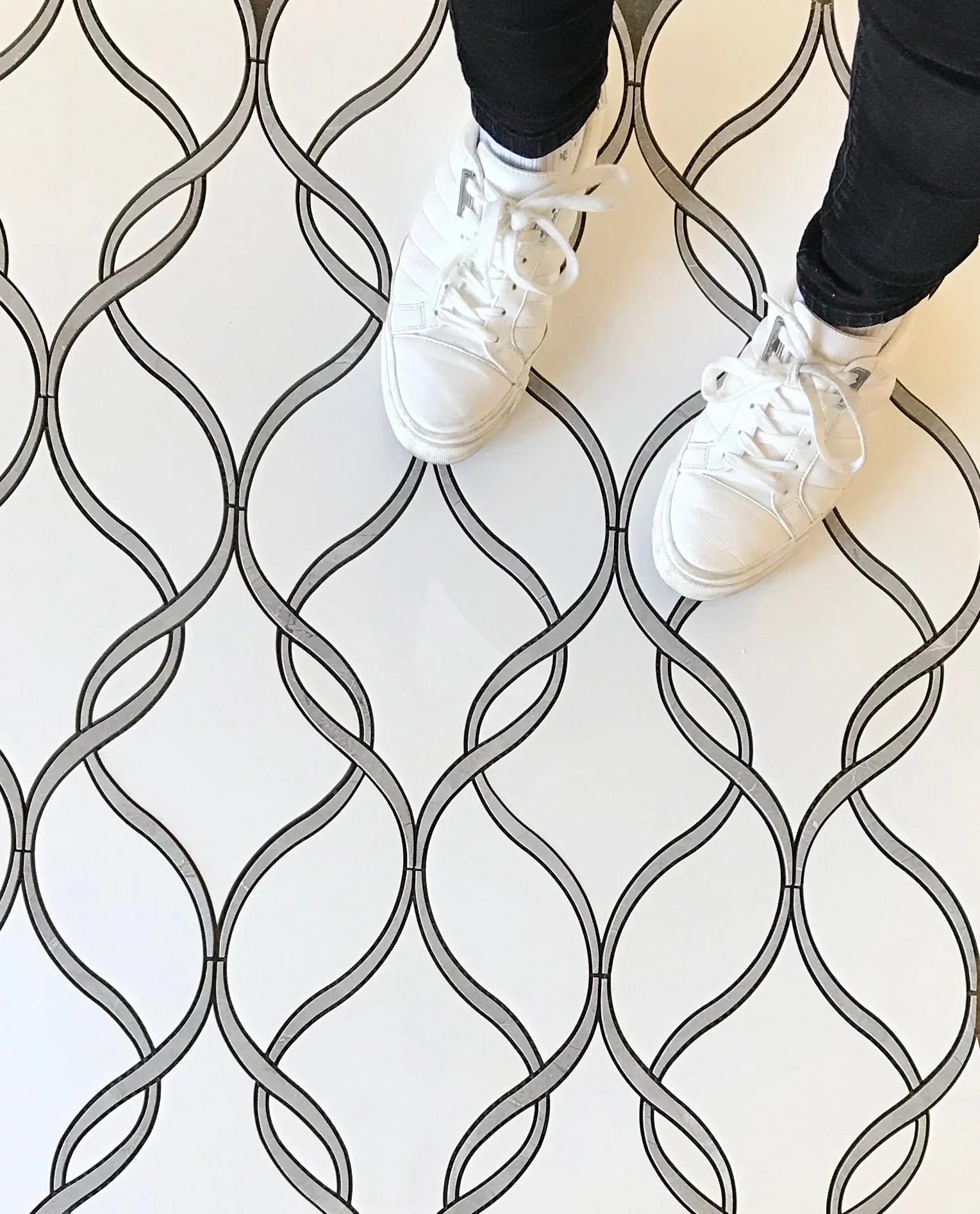 Waterfall Porcelain Waterjet Mosaic Polished