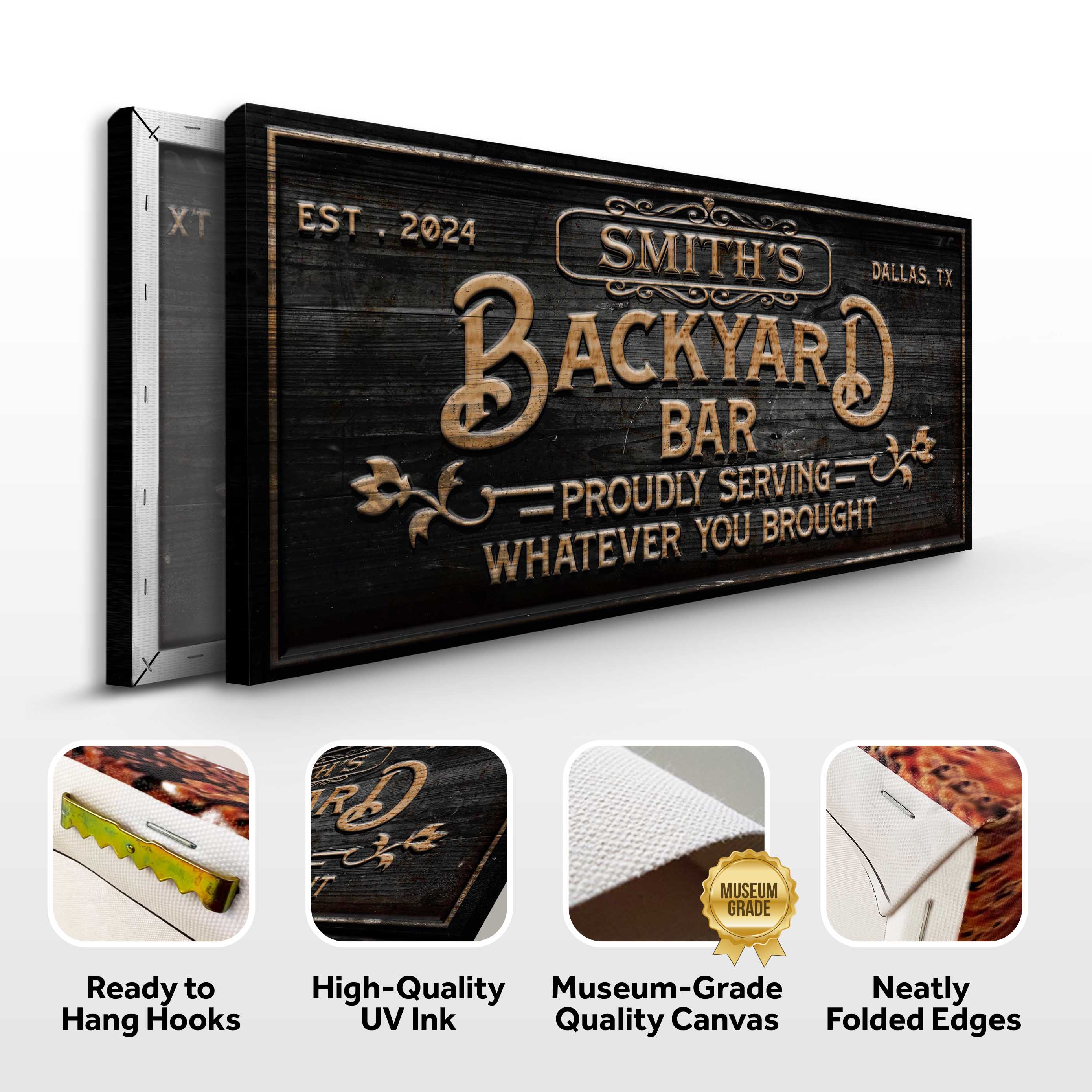 Custom Backyard Bar Sign II