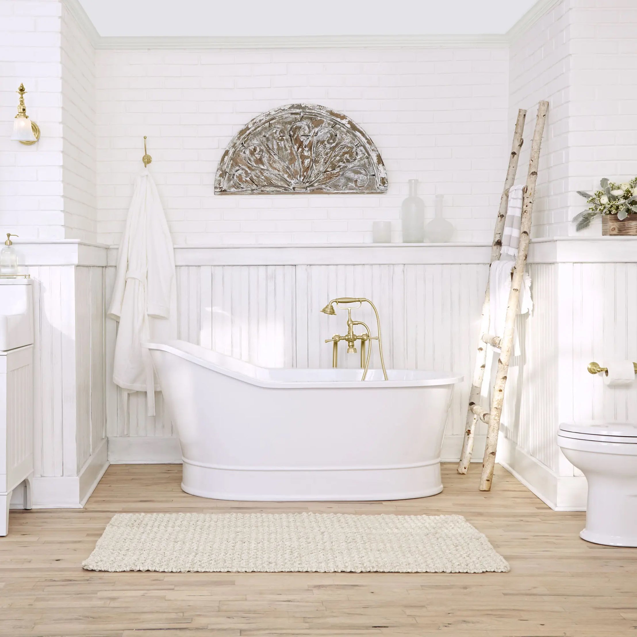 MAIDSTONE | DXV 66 Inch Oak Hill Acrylic Freestanding Bathtub
