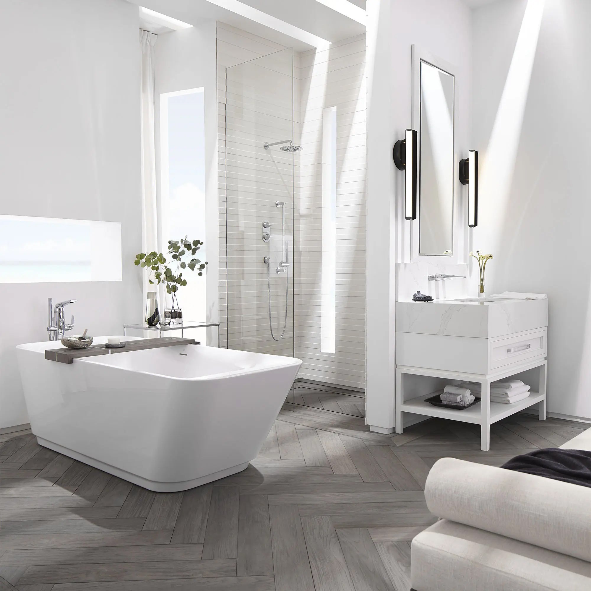MAIDSTONE | DXV Modulus 72 in. x 32 in. Freestanding Bathtub