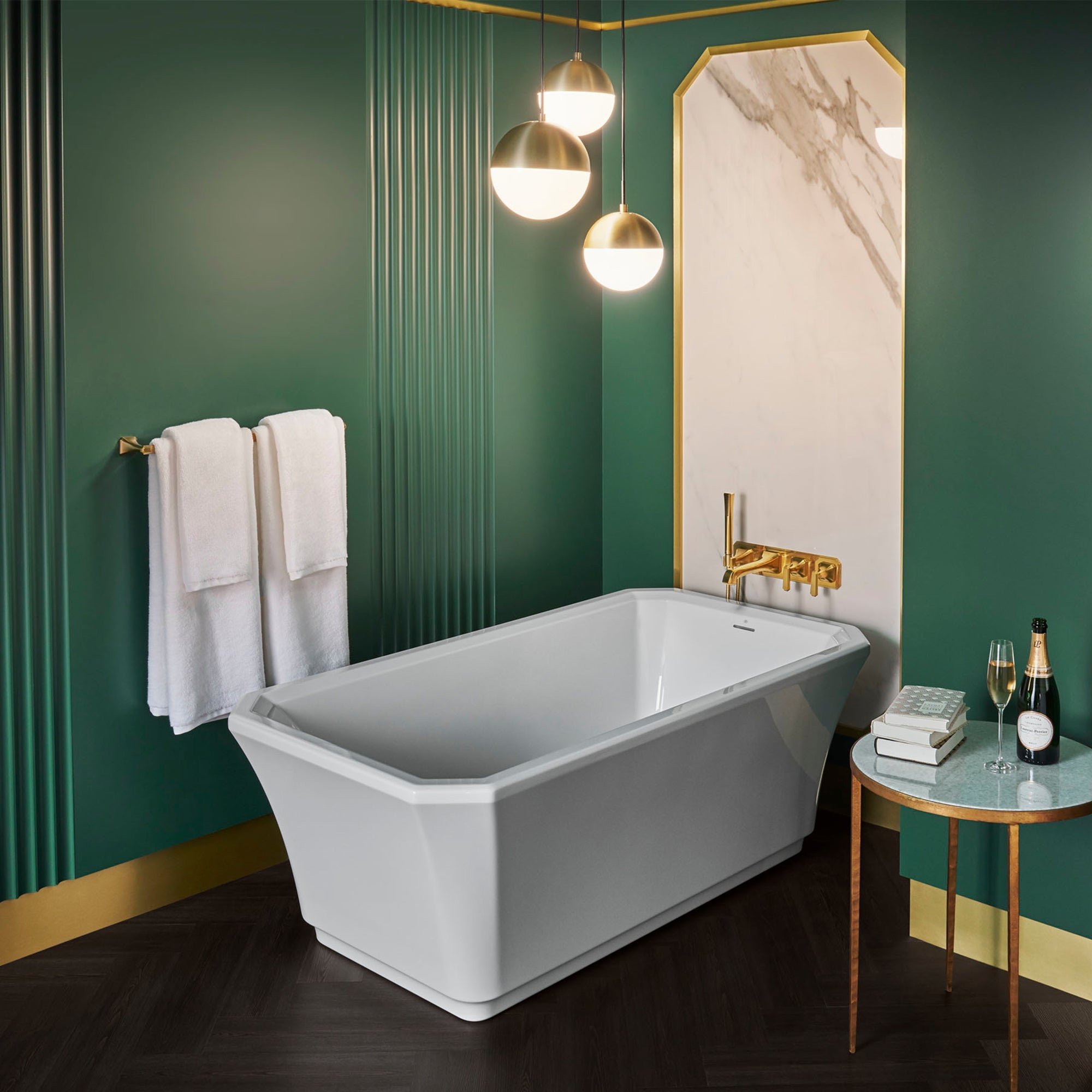 MAIDSTONE | DXV Belshire 66 in. x 36 in. Freestanding Bathtub