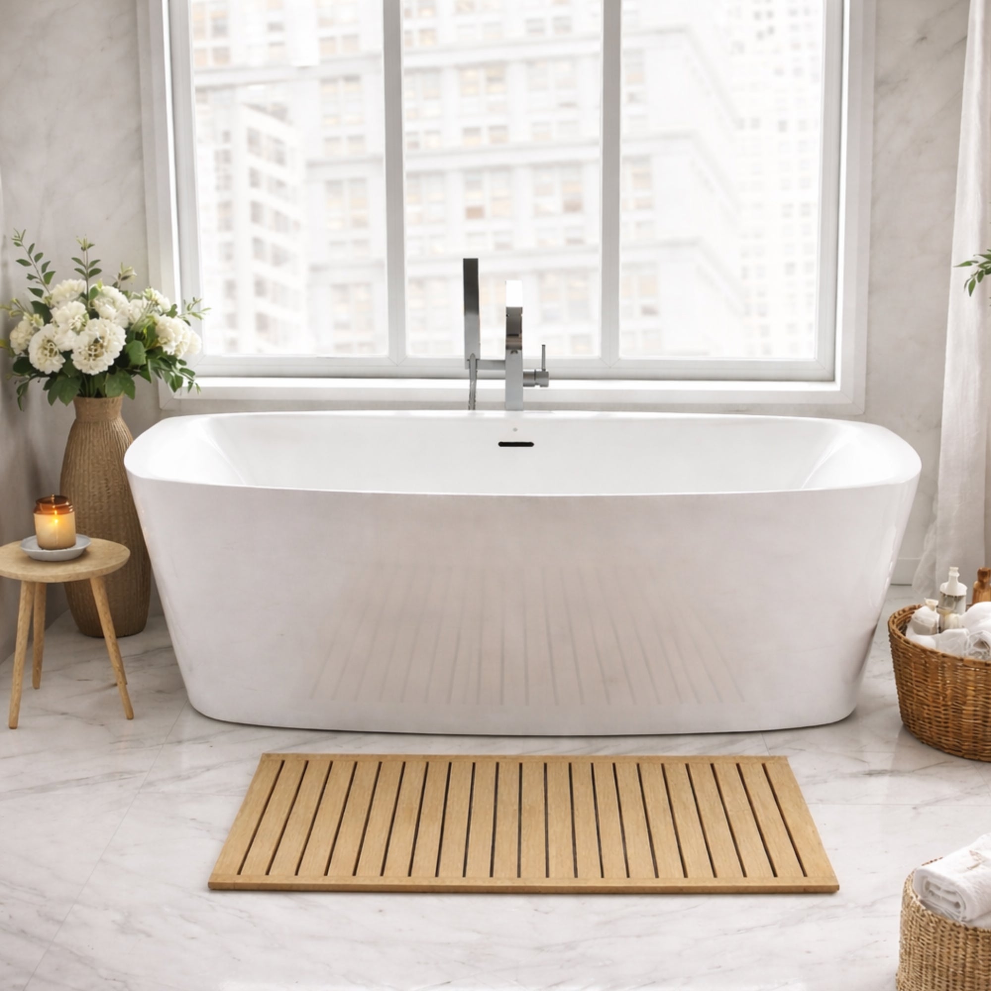 MAIDSTONE | DXV Equility 67 in. x 33 in. Freestanding Bathtub