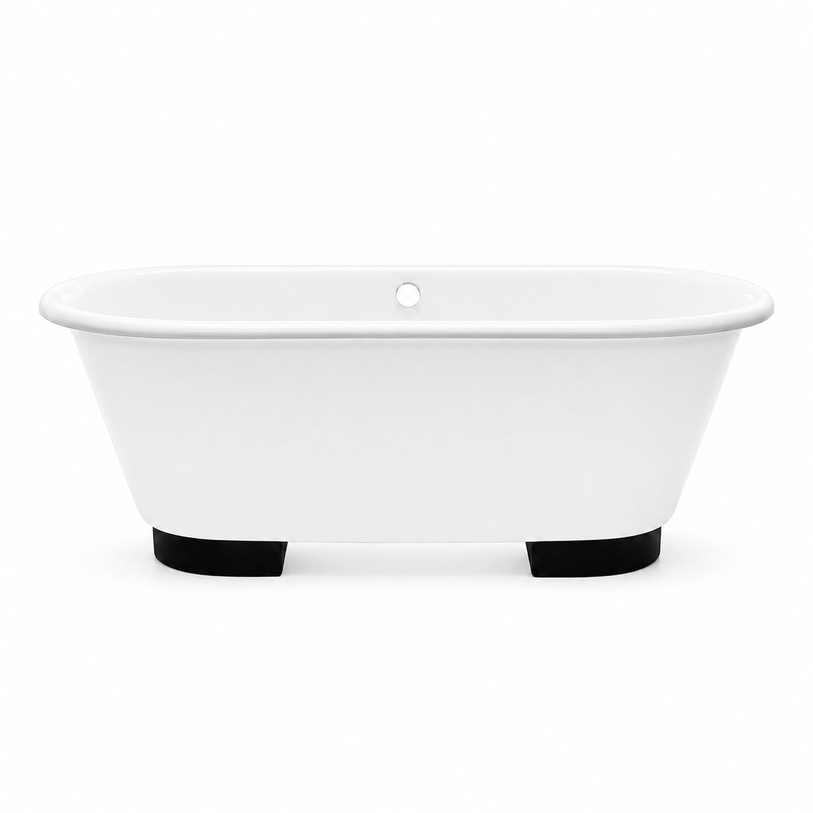Maidstone 67 Inch Cast Iron Skirted Tub Matte Black Feet | DXV