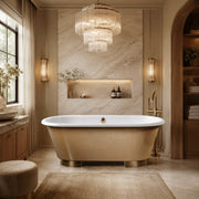 Maidstone 67 Inch Cast Iron Skirted Tub Matte Black Feet | DXV