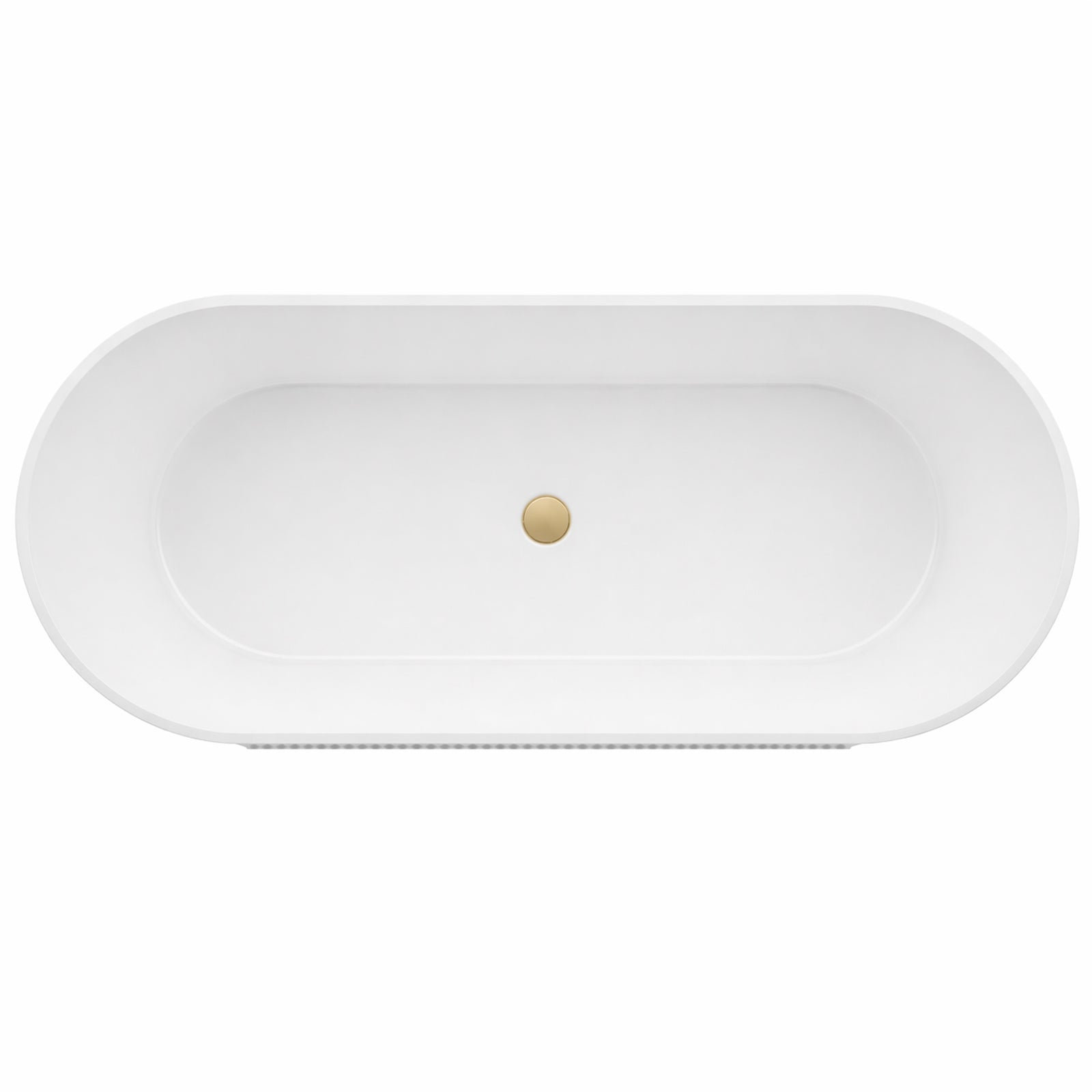 MAIDSTONE | DXV Elowen 67 Inch Acrylic Partial Fluted Double Ended Freestanding Tub